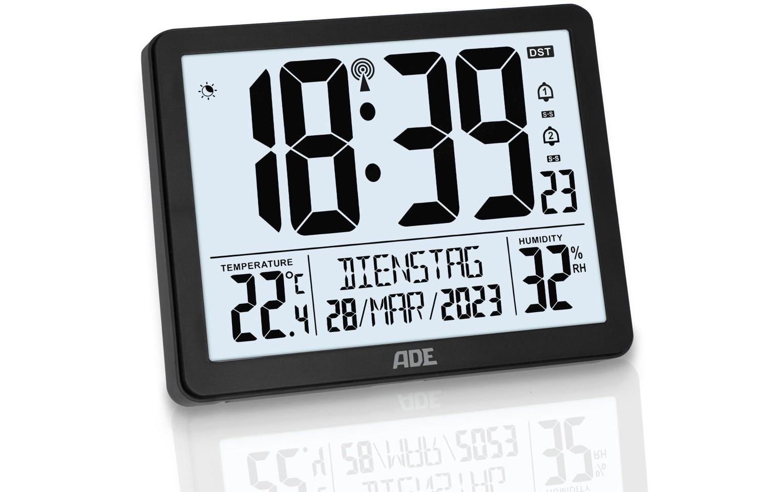 ADE Wanduhr »XL, Schwarz/Weiss«