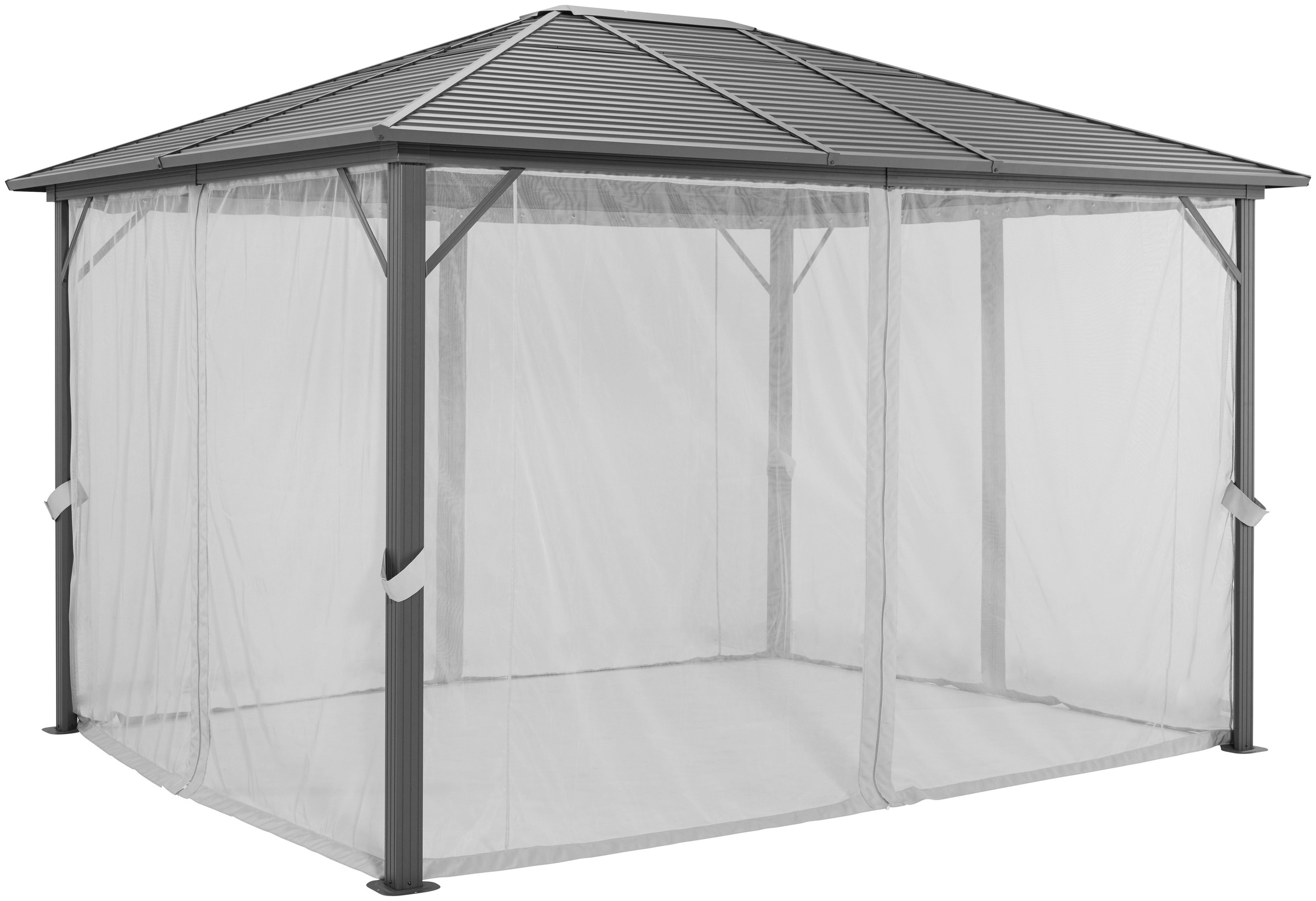 Seitenteile für Pavillon »Barbados«, BxL: 300x400 cm, 4 Moskitonetze