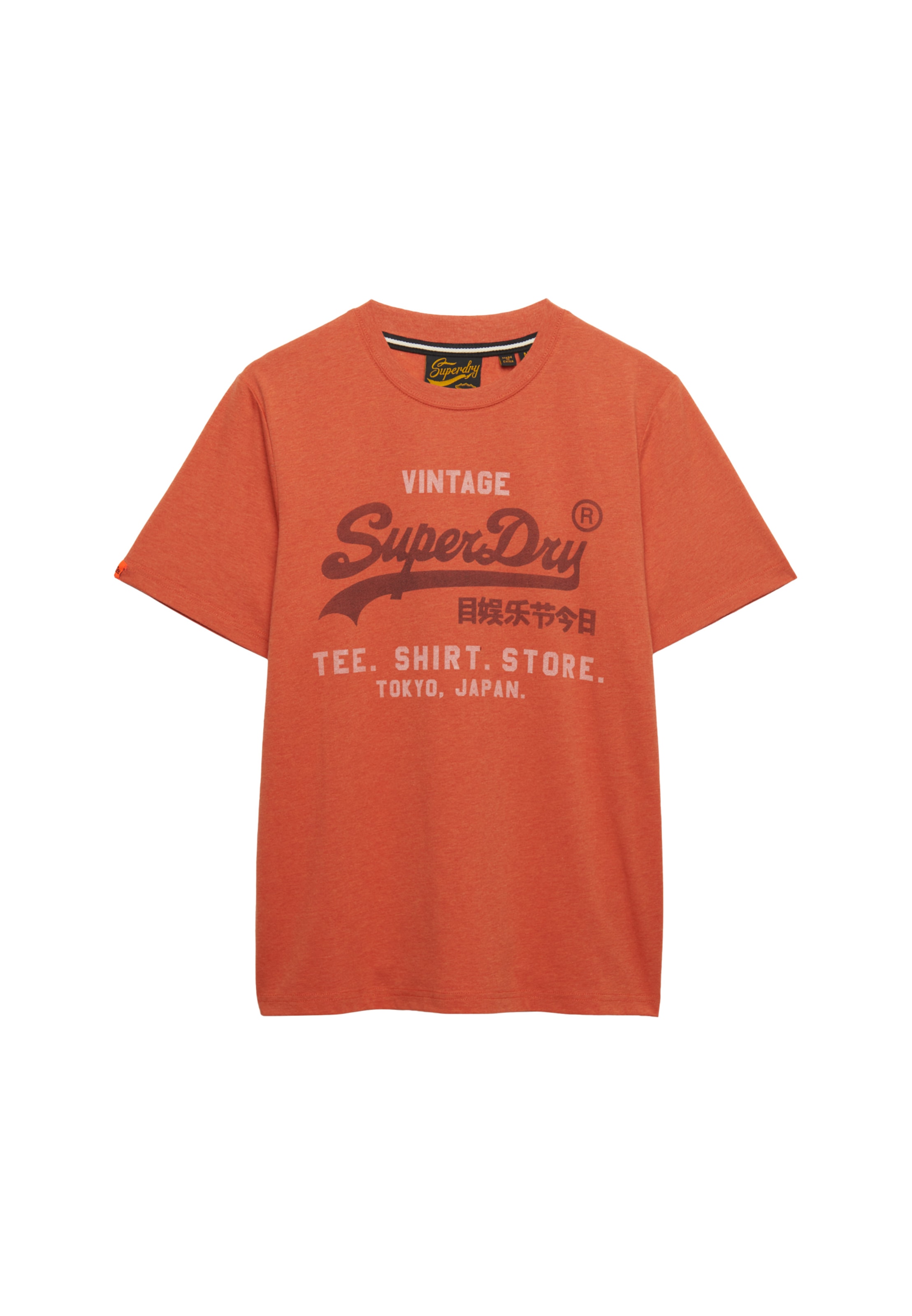 Superdry Rundhalsshirt »VL HERITAGE RELAXED TEE« Baumwollmischung, relaxed fit