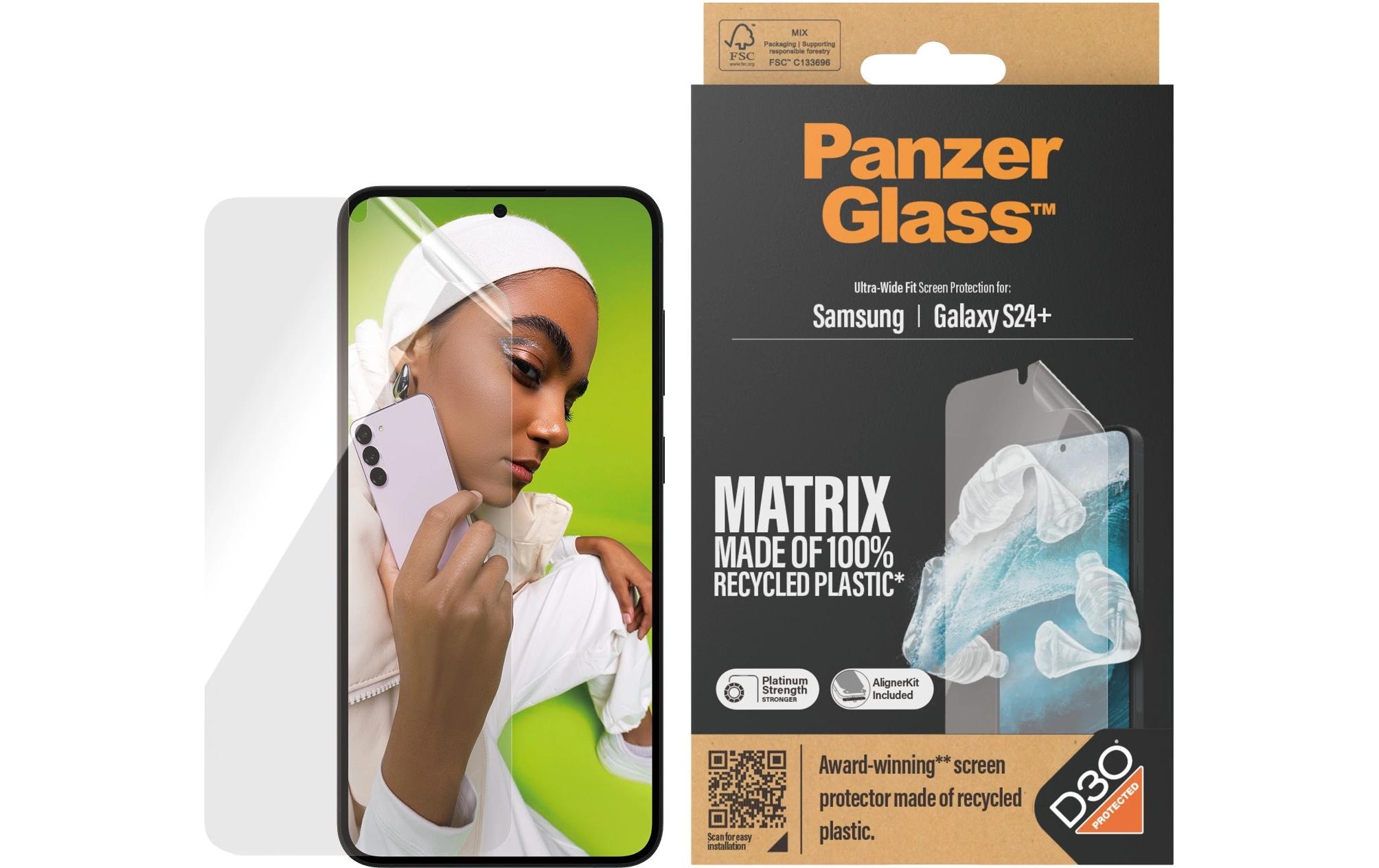 Image of PanzerGlass Displayschutzglas "Ultra Wide Fit D3O PET Galaxy S24+" für Galaxy S24+ 1 Stk. tlg.