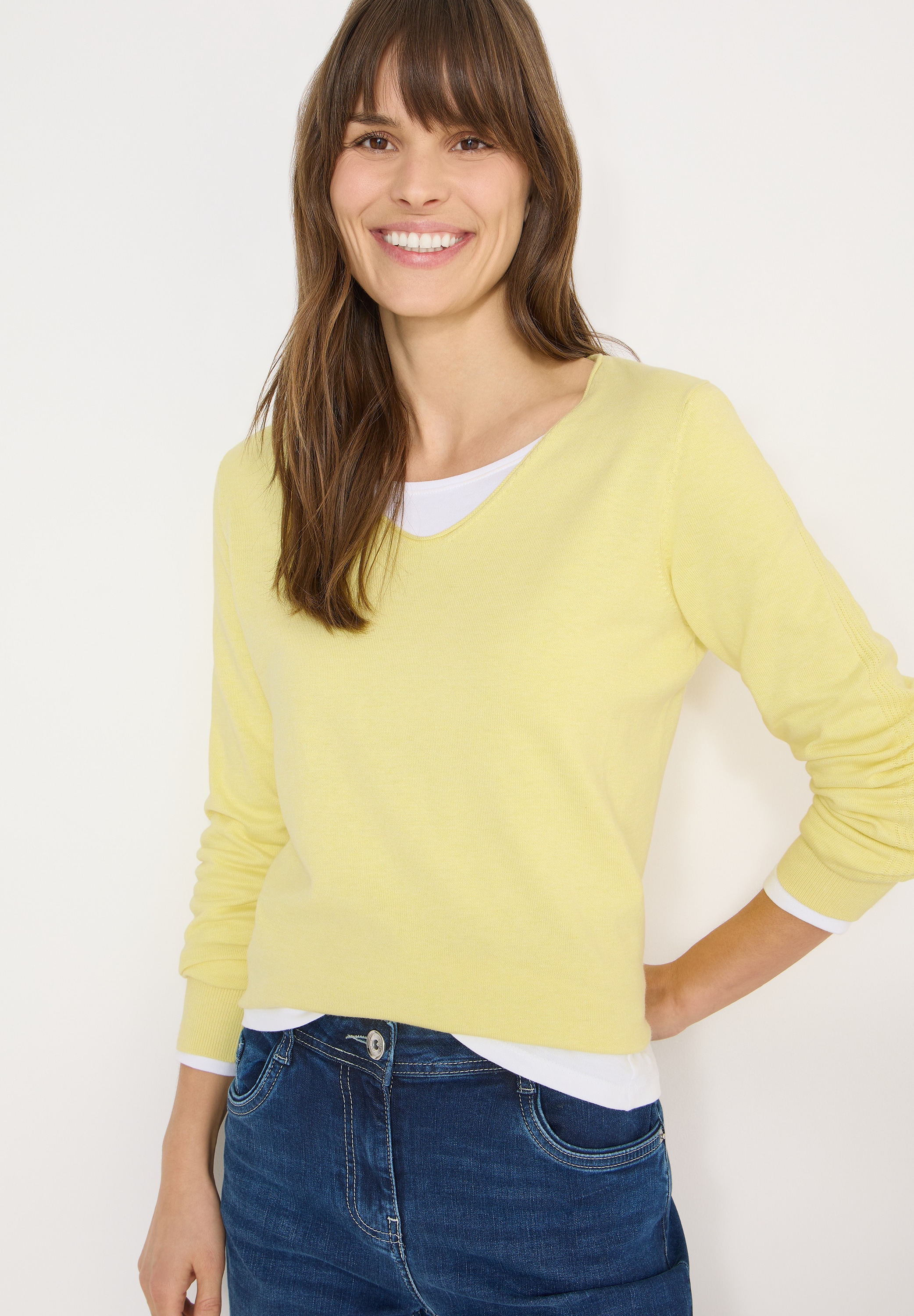Image of Cecil Strickpullover mit V-Ausschnitt