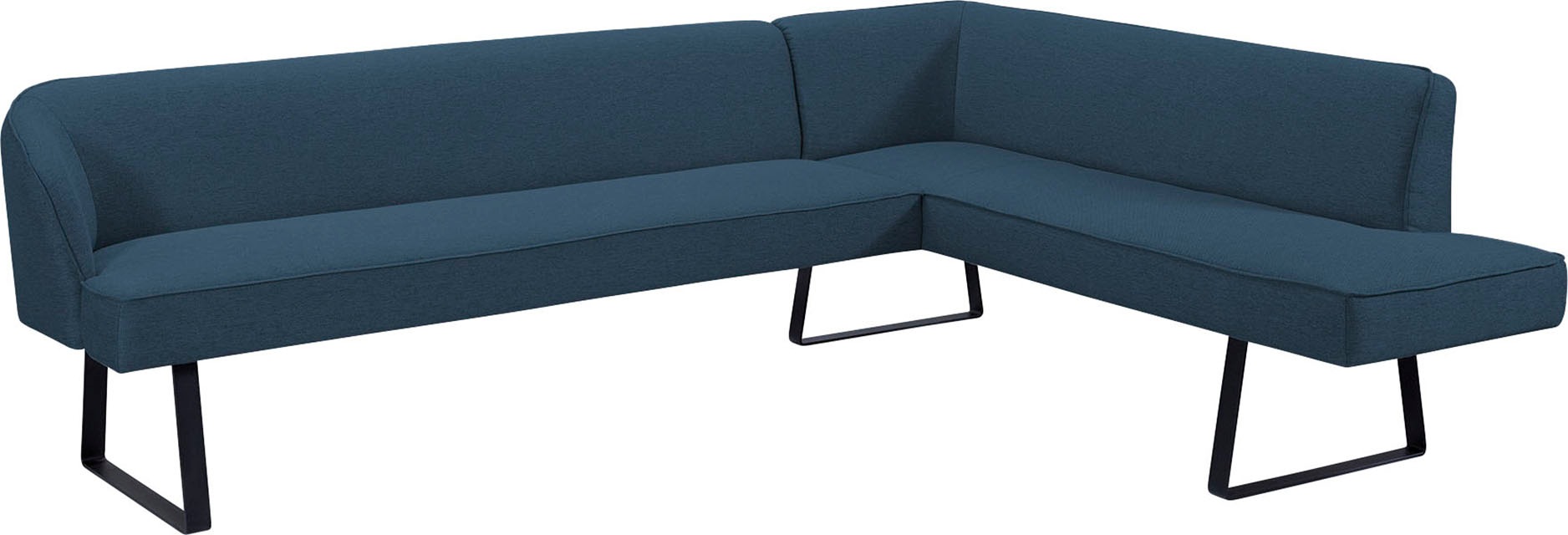 exxpo - sofa fashion Eckbank »Americano« mit Keder und Metallfüssen, Bezug in verschiedenen Qualitäten