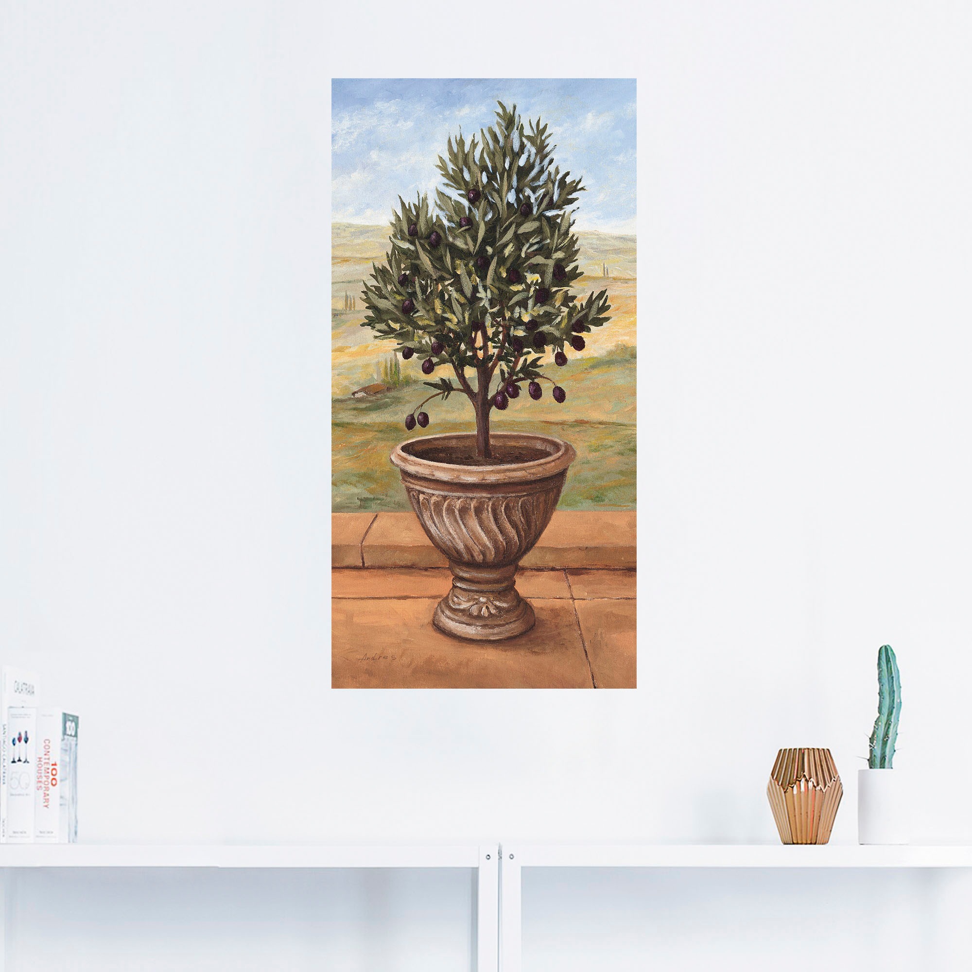Artland Wandbild »Olivenbaum«, Pflanzen, (1 St.), als Alubild, Outdoorbild, Leinwandbild, Wandaufkleber, versch. Grössen