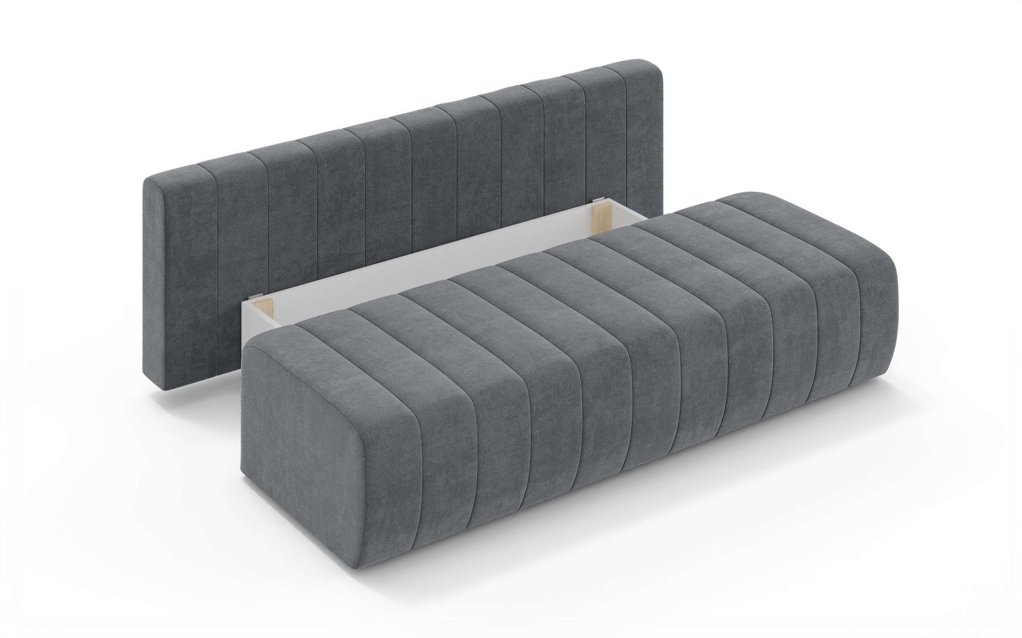 Home affaire 3-Sitzer »LOVENDY Schlafsofa mit Bettkasten, Breite 195cm, Liegefläche 145x195cm« mit Rückenkissen und Armlehnenkissen, belastbar bis 330 kg