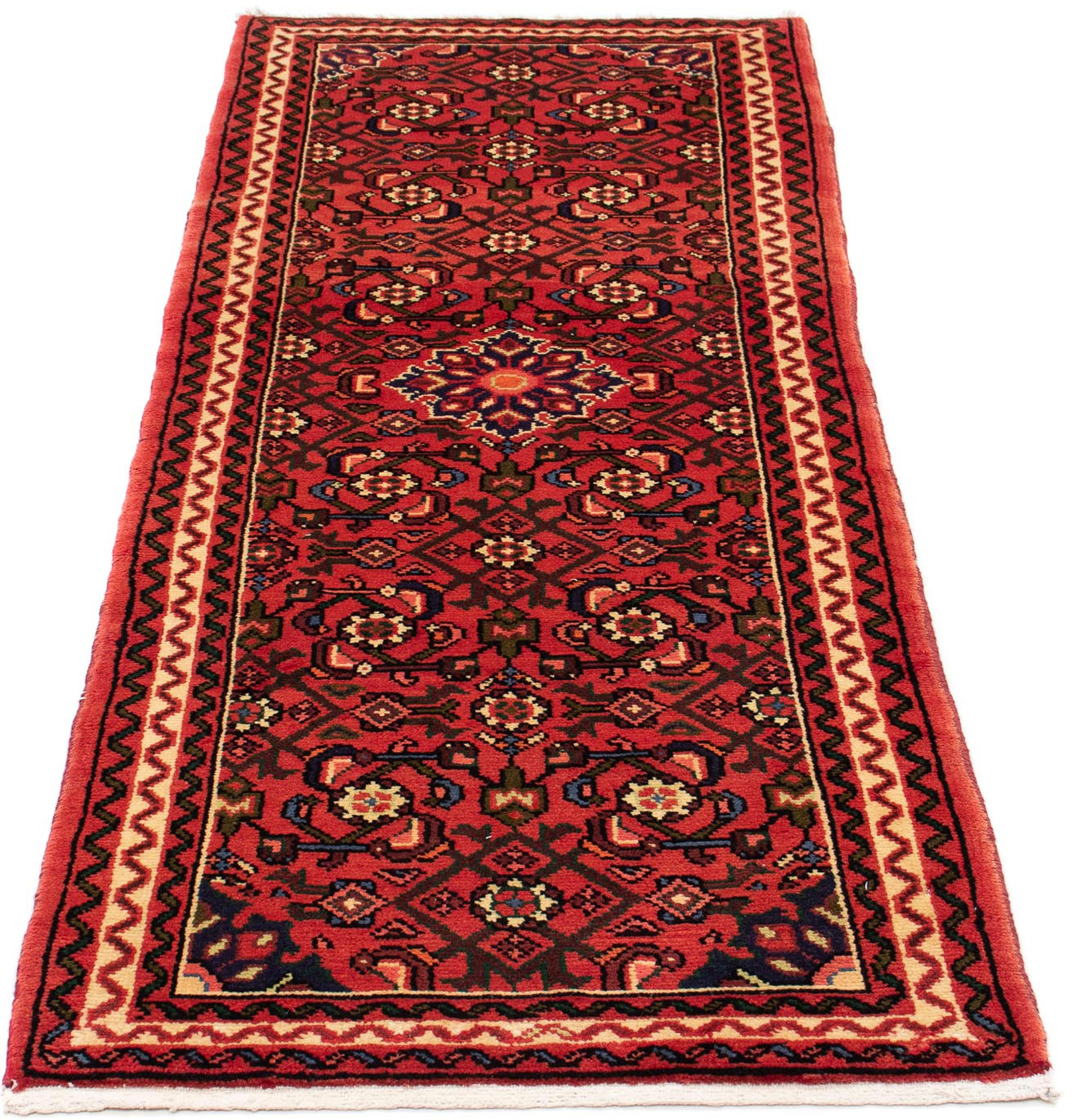 Image of morgenland Orientteppich »Perser - Nomadic - 193 x 70 cm - dunkelrot«, rechteckig, 10 mm Höhe, Wohnzimmer, Handgeknüpft, Einzelstück mit Zertifikat bei Ackermann Versand Schweiz