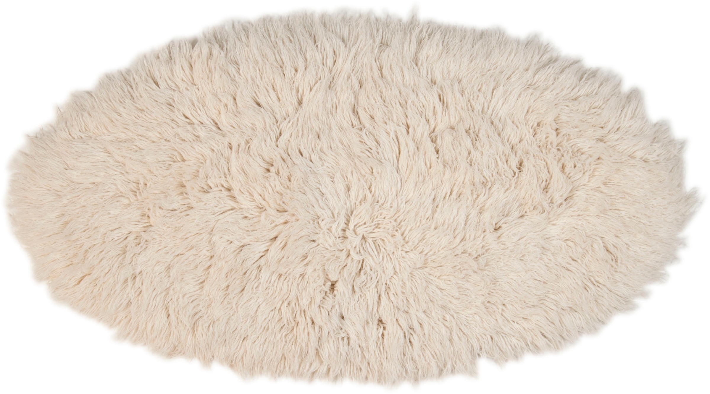 Image of Theko Exklusiv Wollteppich »Flokos 2«, oval, 61 mm Höhe, Hochflor, reine Wolle, handgewebt, ideal im Wohnzimmer & Schlafzimmer bei Ackermann Versand Schweiz