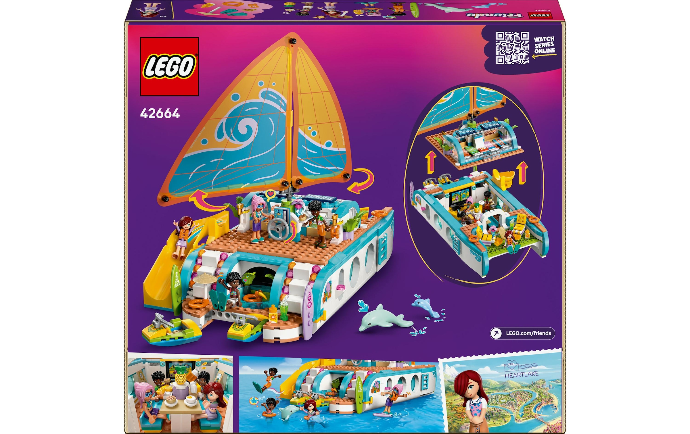 LEGO® Spielbausteine »Friends Segelabenteuer 42664«, (685 St.)