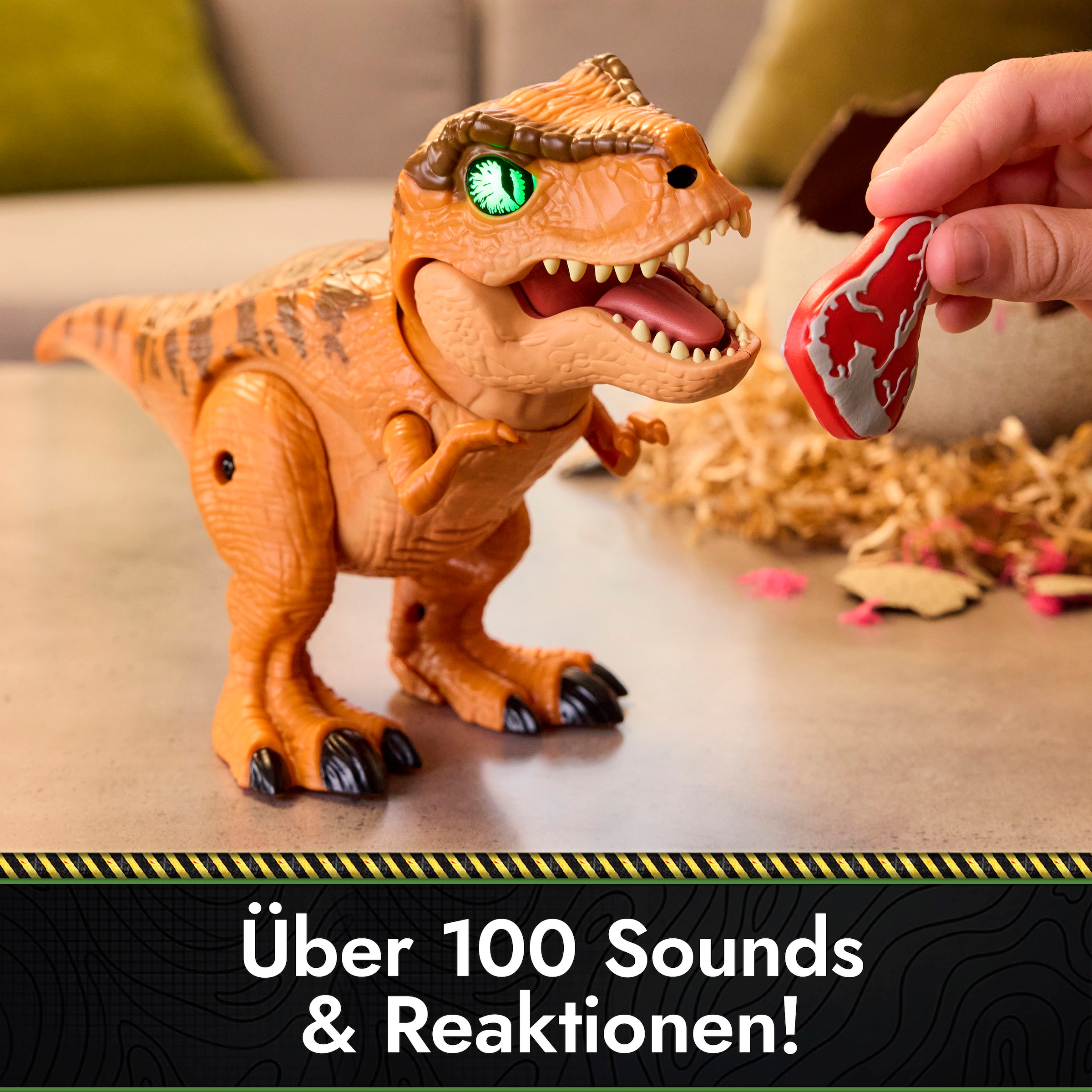 Spin Master Personnage de jeu »Primal Hatch - Interaktiver T-Rex im Ei« mit Licht und Sound