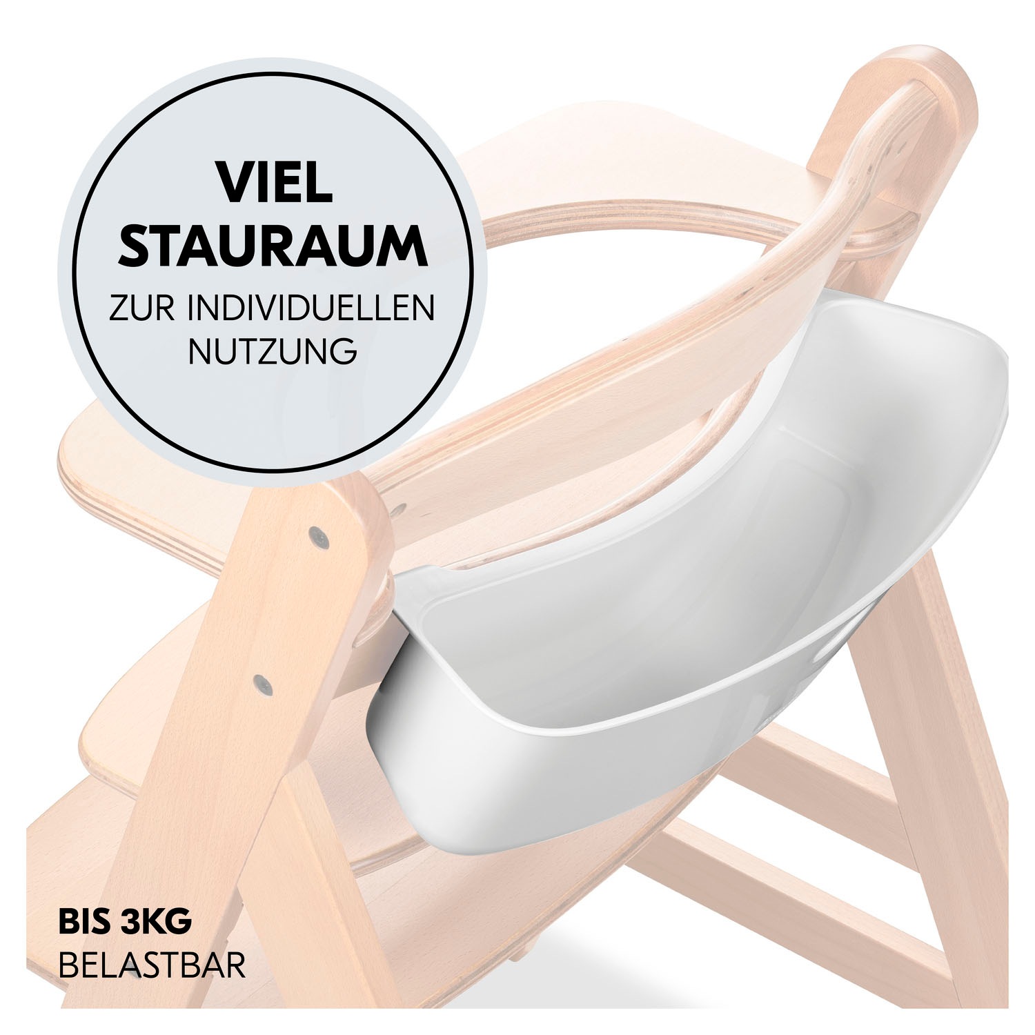 Hauck Aufbewahrungsbox »Highchair Box S, Disney Pooh White« für Hochstühle