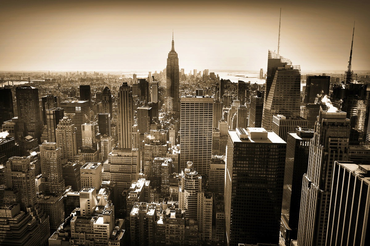 Image of Papermoon Fototapete »New York Sepia«, Vliestapete, hochwertiger Digitaldruck, inklusive Kleister bei Ackermann Versand Schweiz