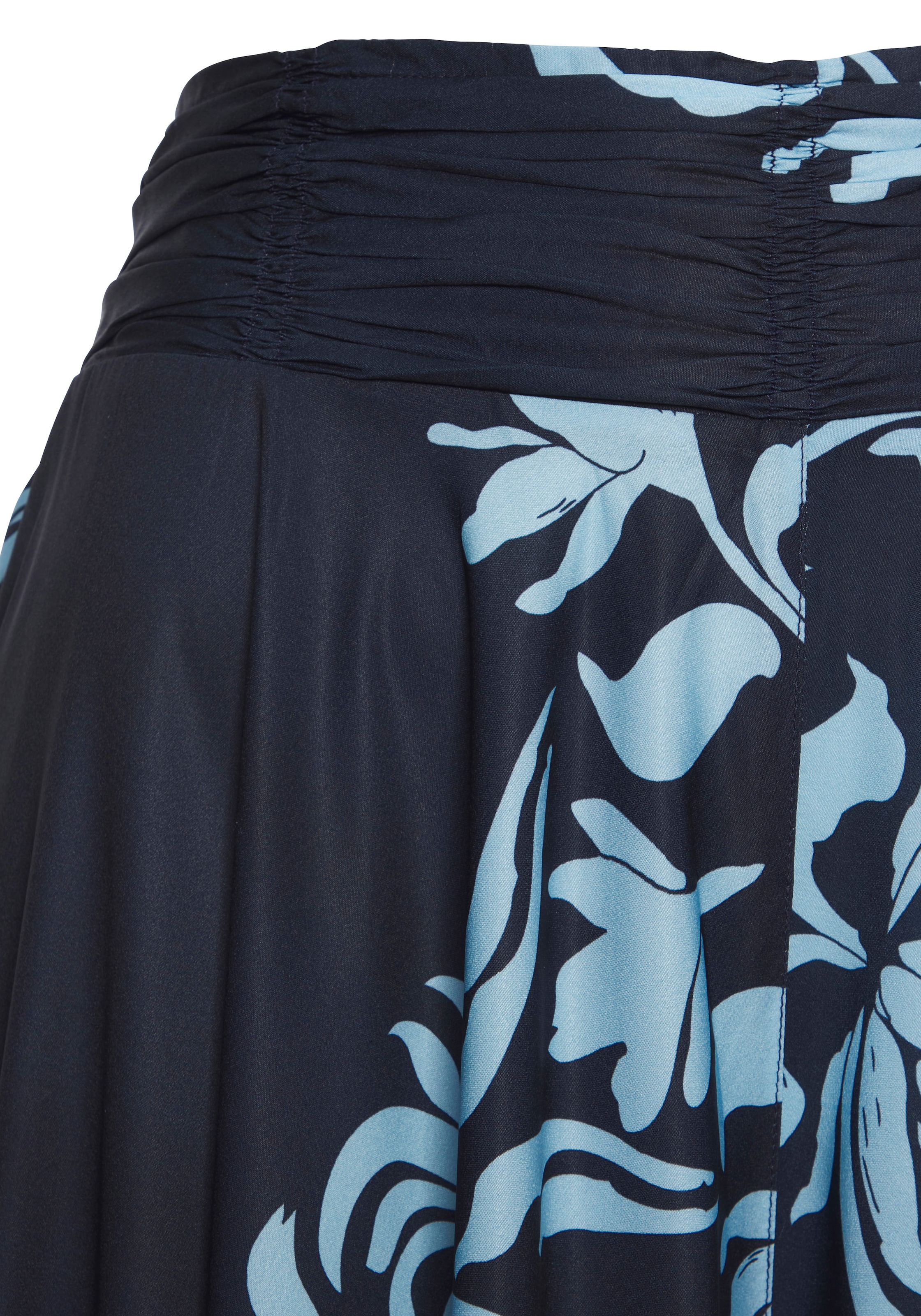 LASCANA Jupe-culotte avec imprimé intégral, culotte, tissu lisse sans repassage