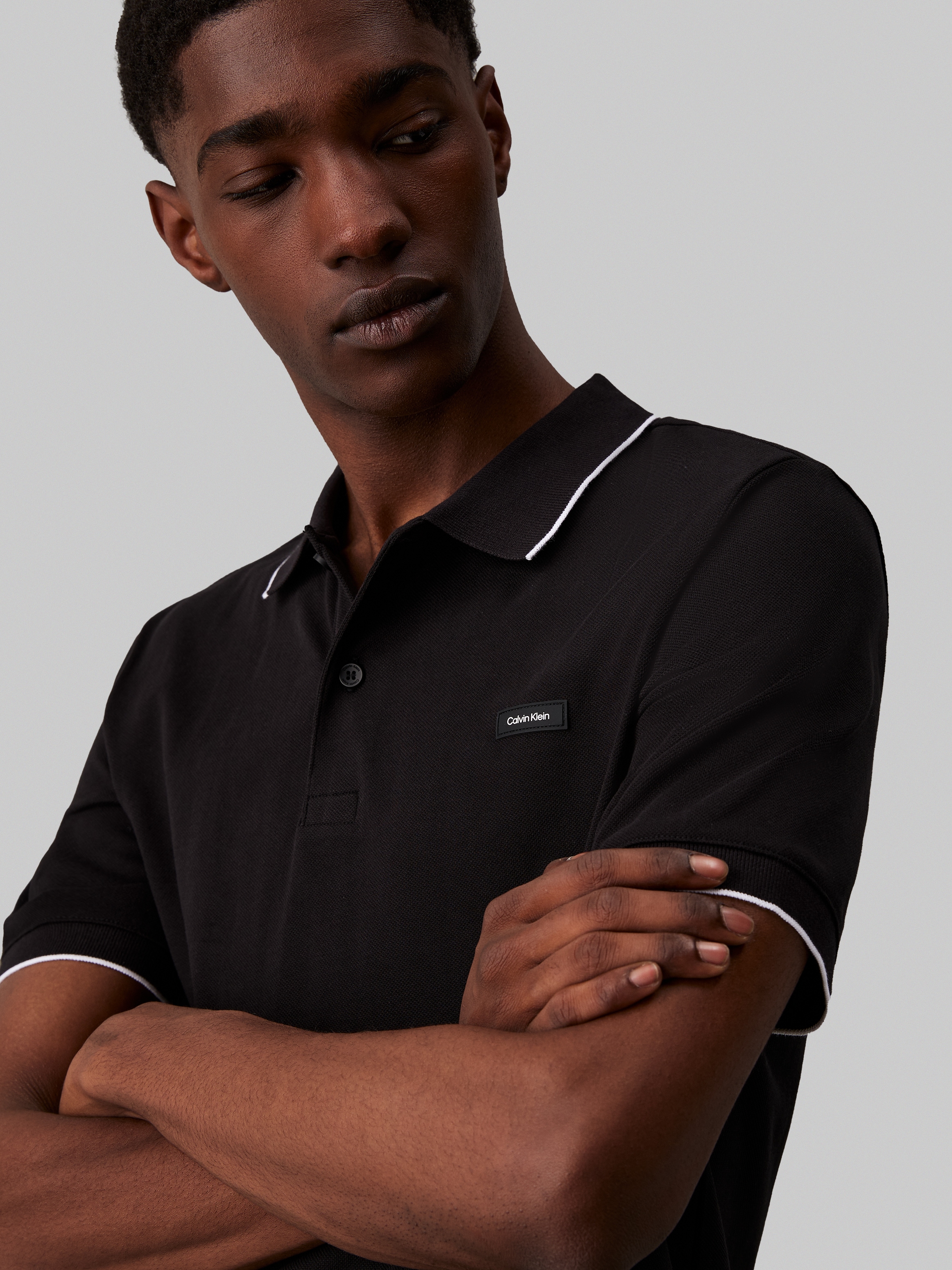 Calvin Klein Poloshirt »STRETCH PIQUE TIPPING POLO«