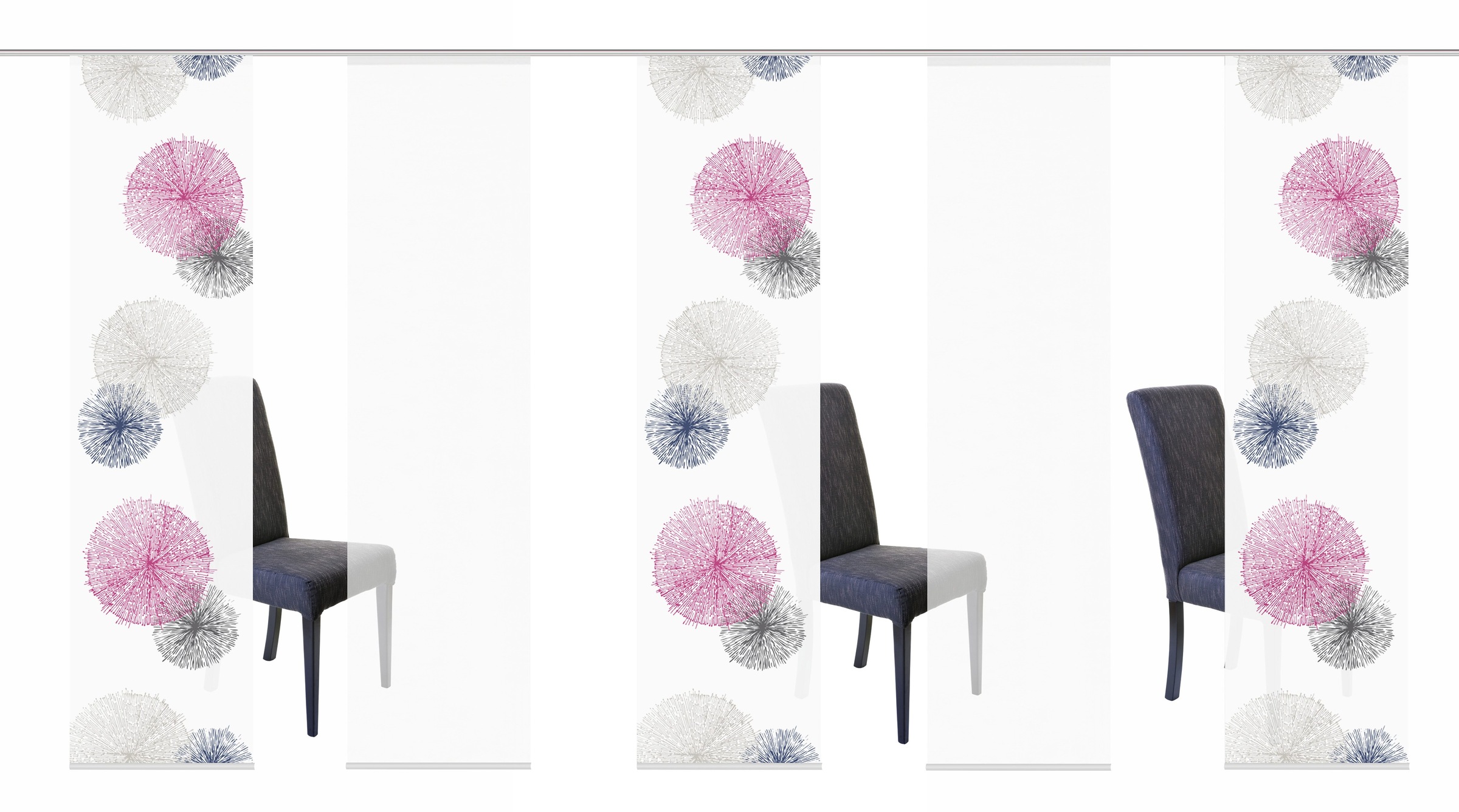 Image of HOME WOHNIDEEN Schiebegardine »SCOPPIO«, (5 St.), HxB: 245x60, inkl. Befestigungszubehör bei Ackermann Versand Schweiz