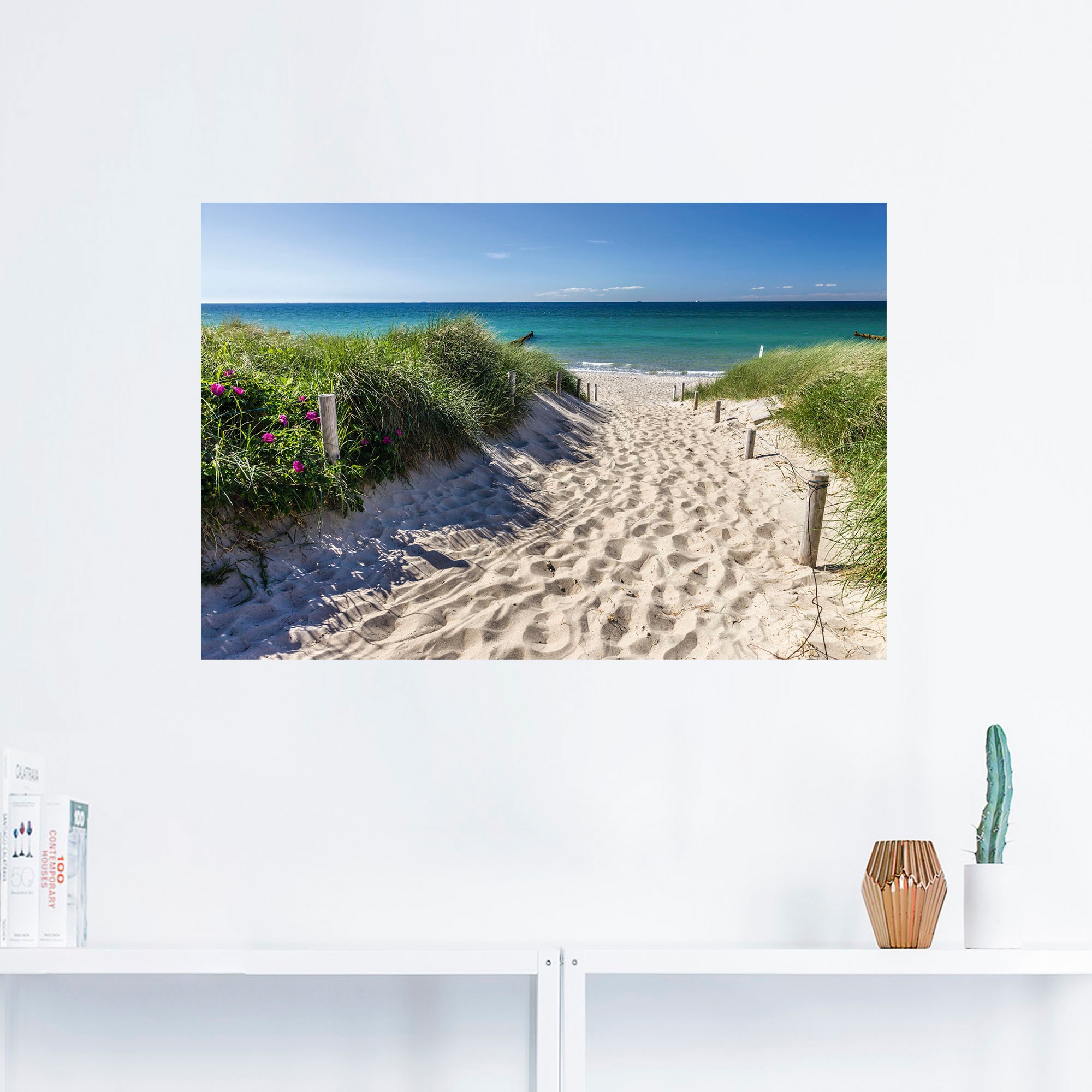 Artland Wandbild »Weg zum Strand an der Ostsee«, Strandbilder, (1 St.), als  Alubild, Leinwandbild, Wandaufkleber oder Poster in versch. Grössen günstig  kaufen