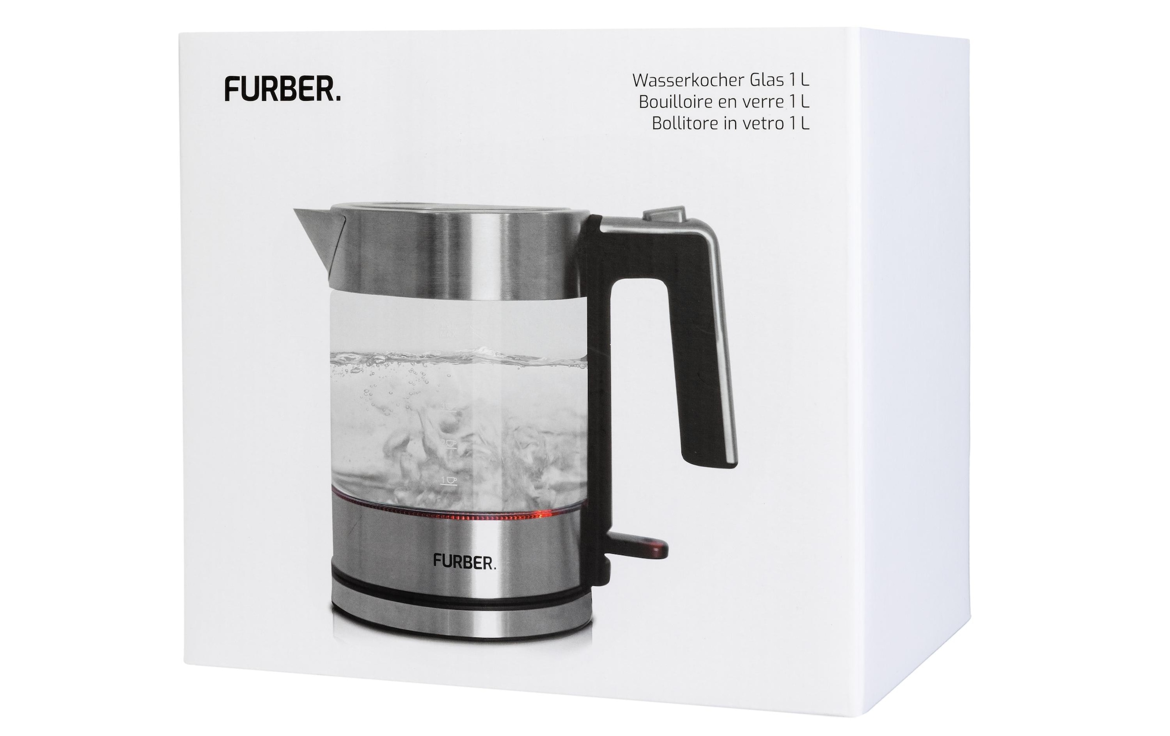 FURBER Wasserkocher »Vetro 1 l«, 1 l, 1850 W