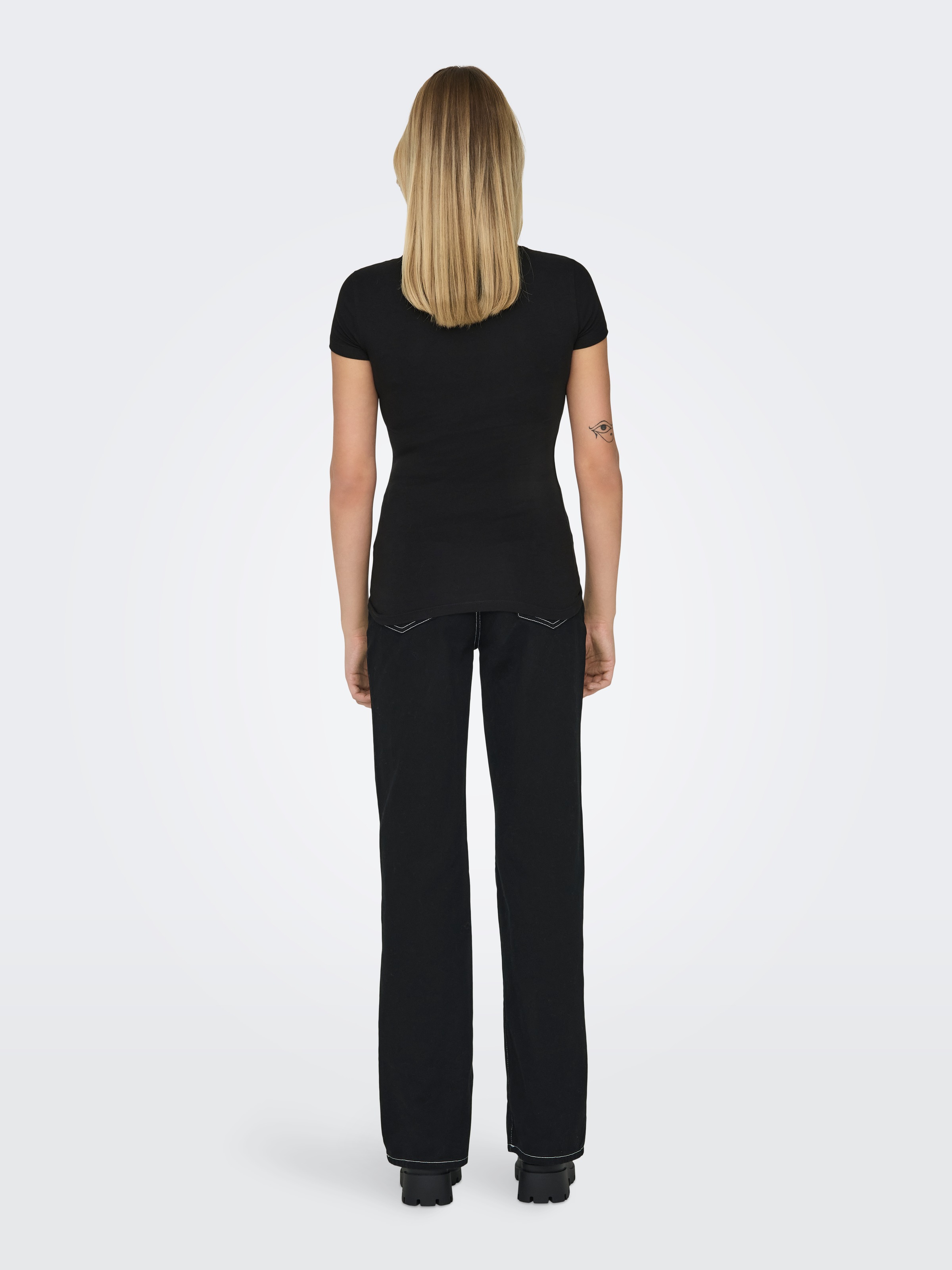 ONLY Rundhalsshirt »ONLLIVELOVE LIFE S/S O-NECK TOP«, (Packung, 2 tlg.)