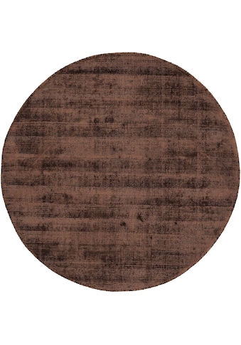 carpetfine Teppich »Ava«, rund, 13 mm Höhe, Viskoseteppich, Seidenoptik, Wohnzimmer kaufen