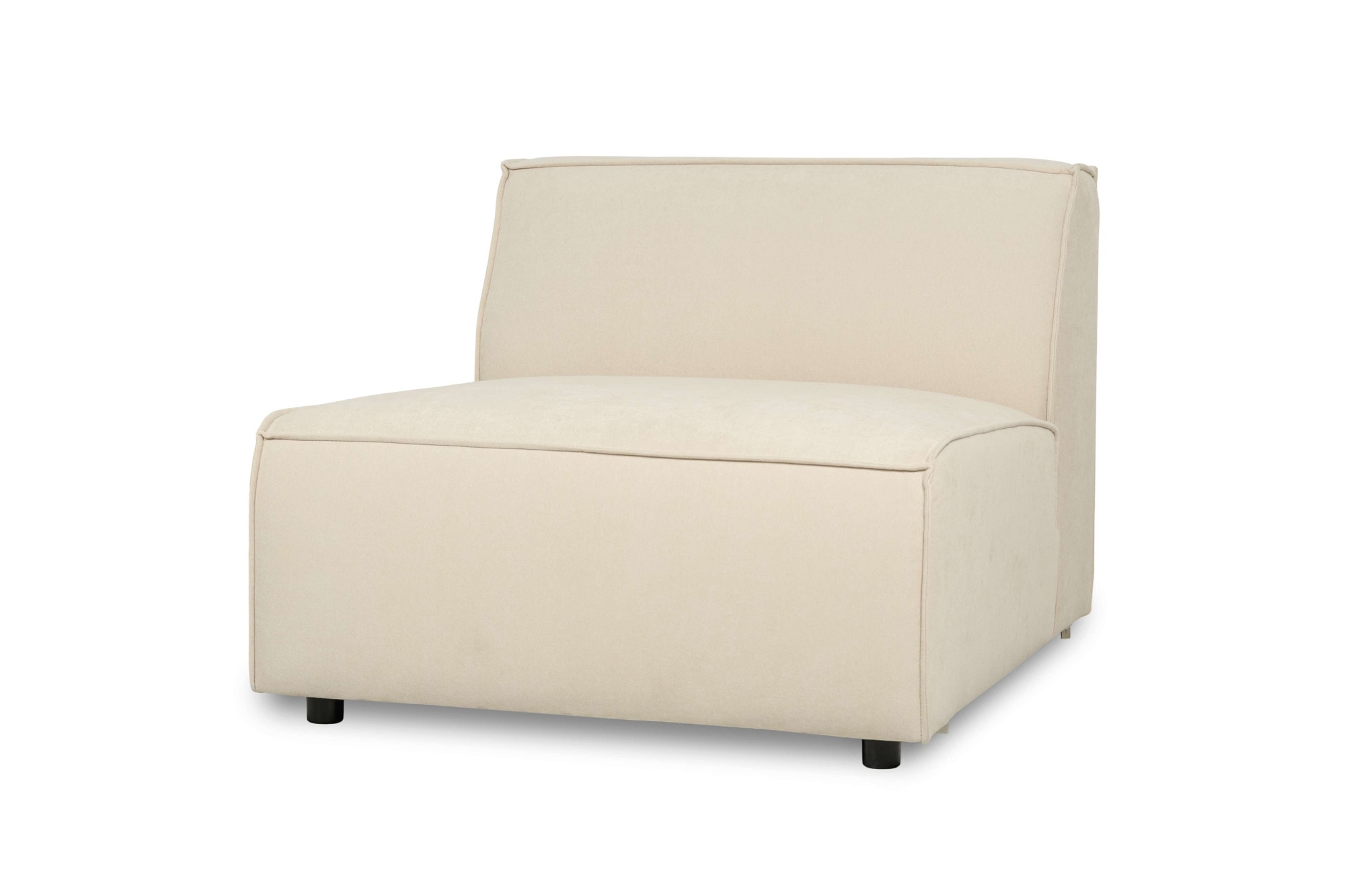 GOODproduct Sessel »Jorrena, extra weicher Chenille-Stoff« Armloser 1-Sitzer, 3 Komfortstufen, 90x105 cm, mit Wellenunterfederung