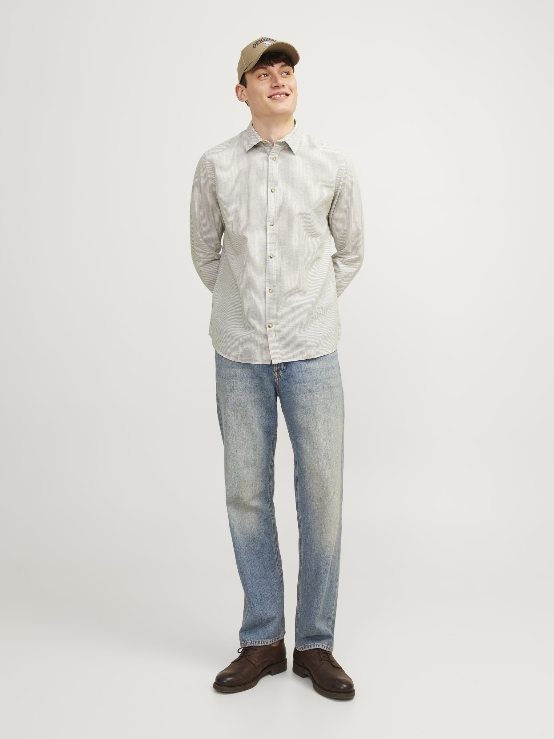 Jack & Jones Langarmhemd »JJESUMMER LINEN BLEND SHIRT LS SN«