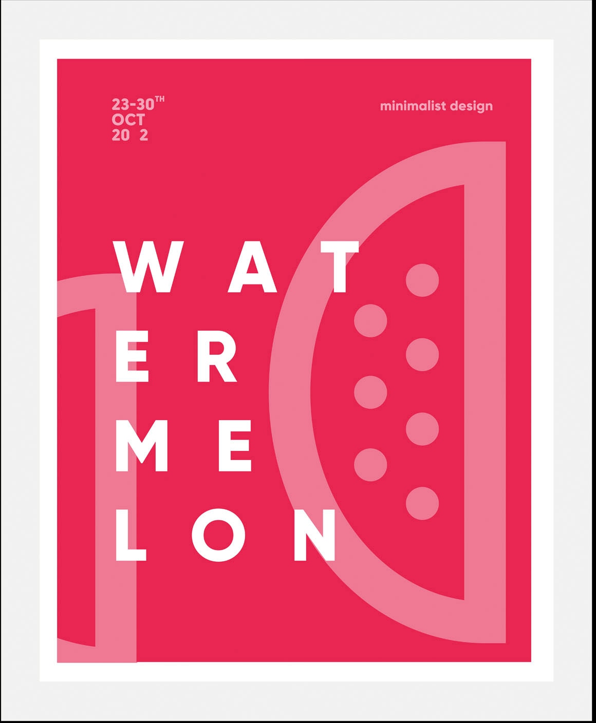 queence Bild »Watermelon«, Obst-Obst Bilder-Essen-Lebensmittel-Art-Kunst-Schriftzug, (1 St.), gerahmt