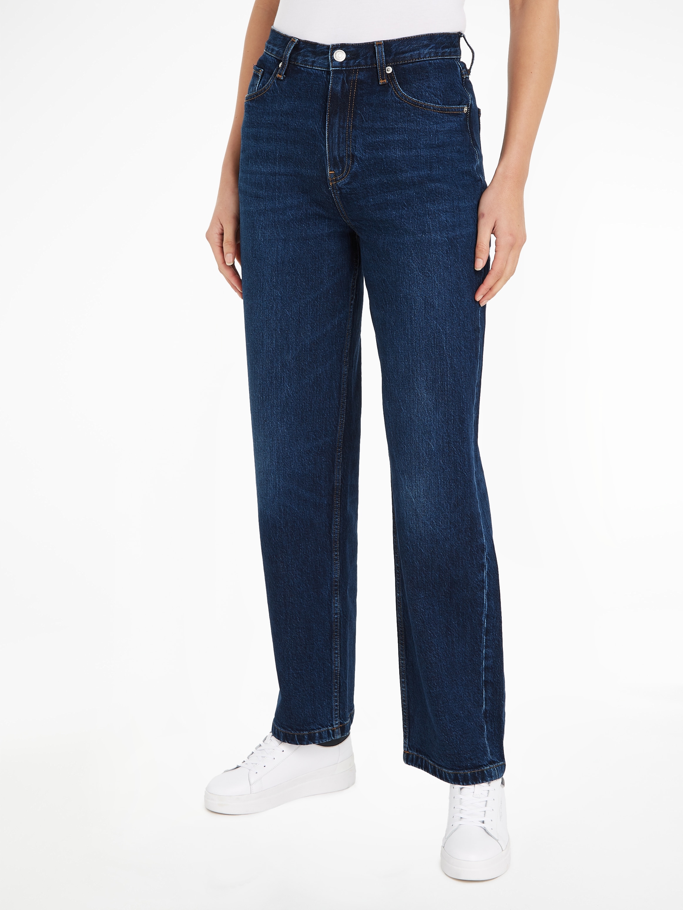 ♕ Tommy Hilfiger Relax-fit-Jeans »RELAXED STRAIGHT HW PAM«, in weisser  Waschung versandkostenfrei auf