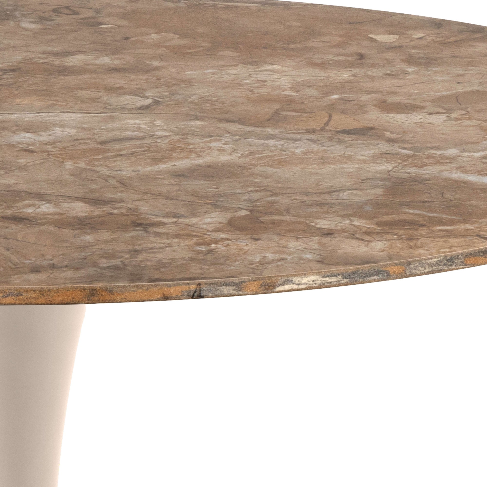 ACTONA GROUP Table de salle à manger »Malta« 1 cuis tlg. Plateau de table en céramique, pied trompette, table de cuisine ronde, Ø 90 cm, 3 couleurs