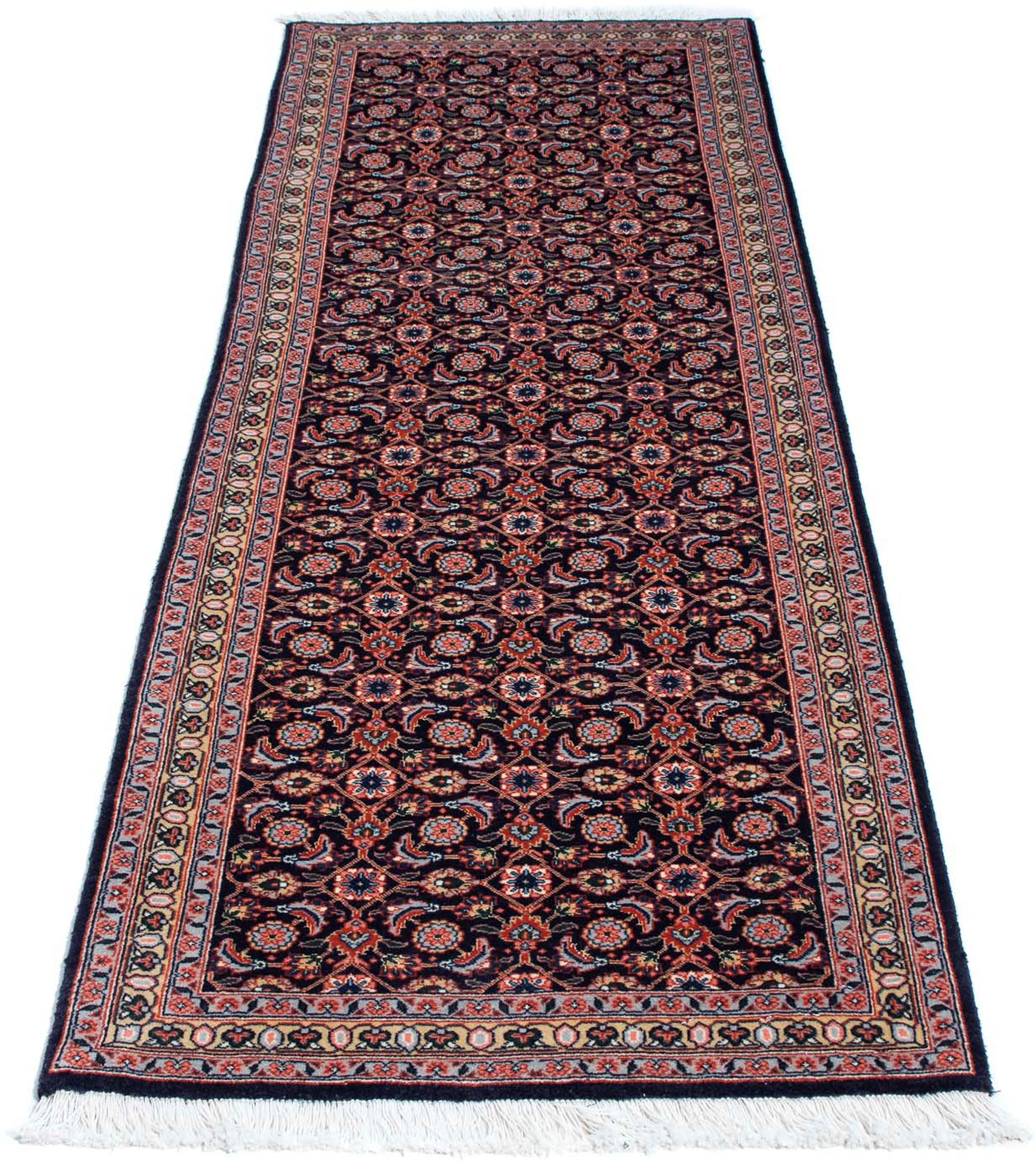 Image of morgenland Orientteppich »Perser - Täbriz - 210 x 75 cm - dunkelblau«, rechteckig, 10 mm Höhe, Wohnzimmer, Handgeknüpft, Einzelstück mit Zertifikat bei Ackermann Versand Schweiz
