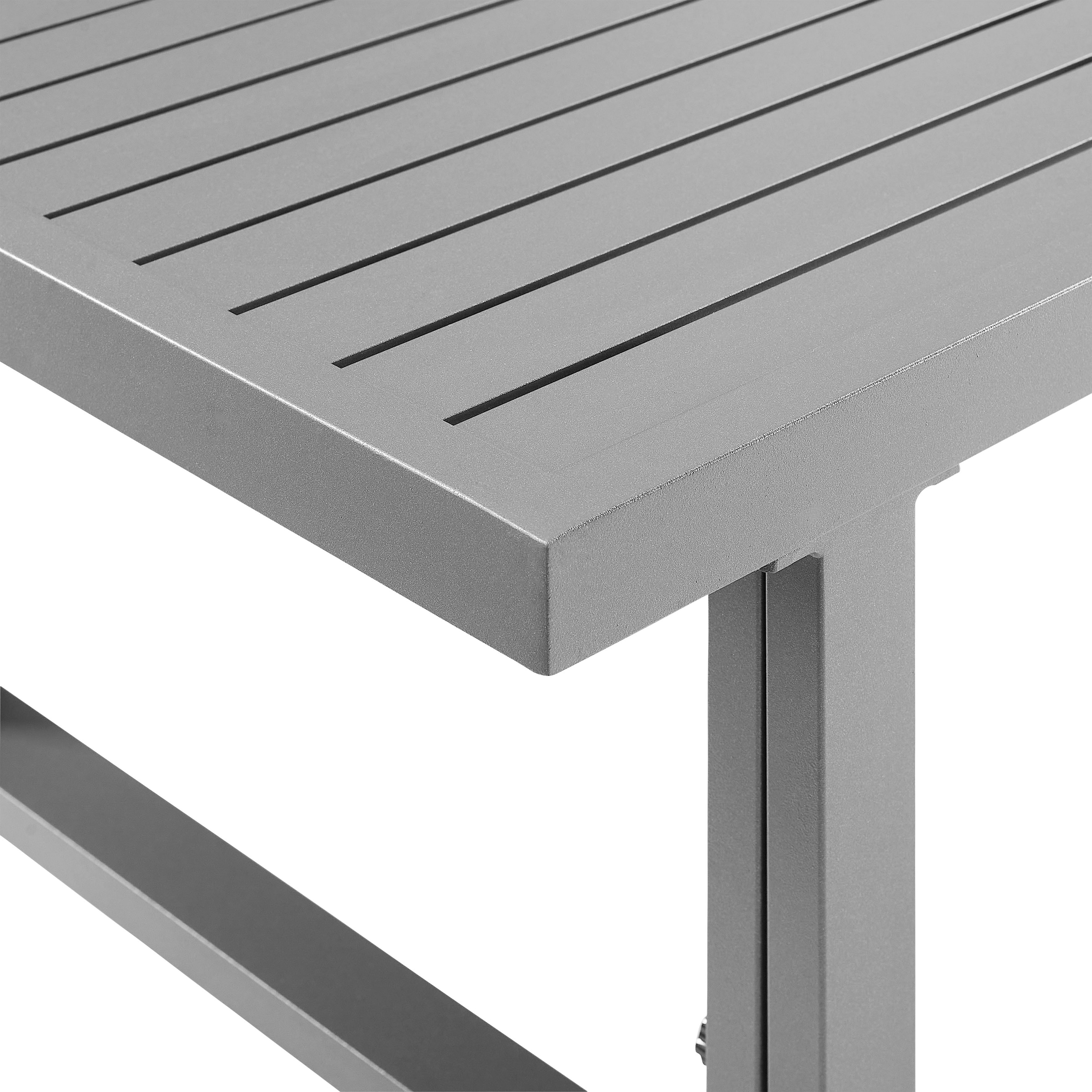 KONIFERA Gartenlounge-Set »Hamburg« Set, Tisch:100x60x60/40cm,abnehmbare Rückenlehnen ,individuell aufstellbar, 14 Stk. tlg. höhenverstellbarer Tisch, inkl. Schutzhülle, Aluminiumgestell