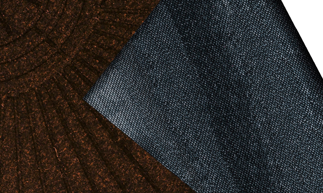 wash+dry by Kleen-Tex Fussmatte »DUNE Halfmoon dark brown«, halbrund, 8 mm Höhe, Schmutzfangmatte, rutschhemmend, In- und Outdoor geeignet, waschbar