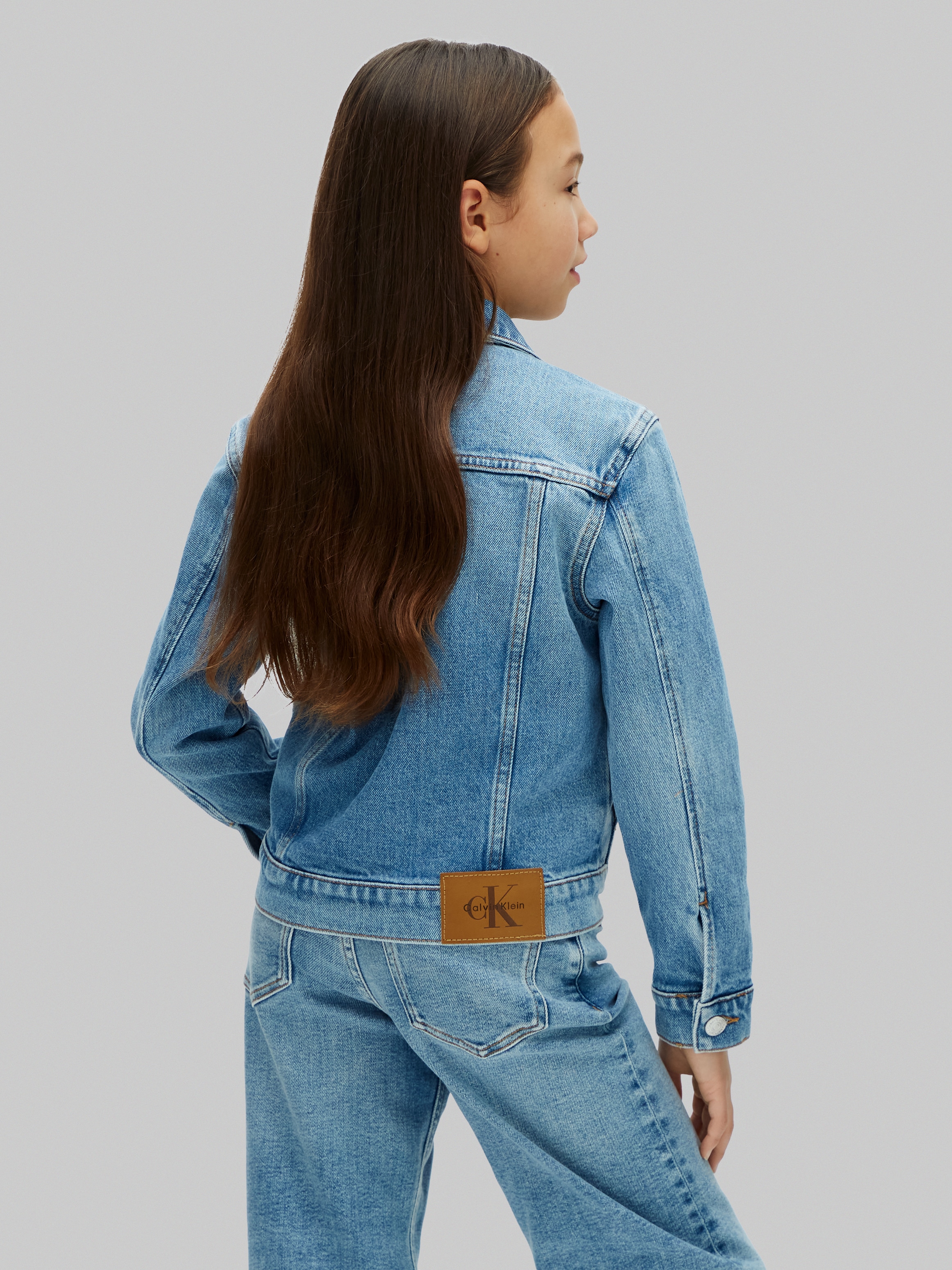 Calvin Klein Jeans Jeansjacke ohne Kapuze Regular fit, für Kinder bis 16 Jahre