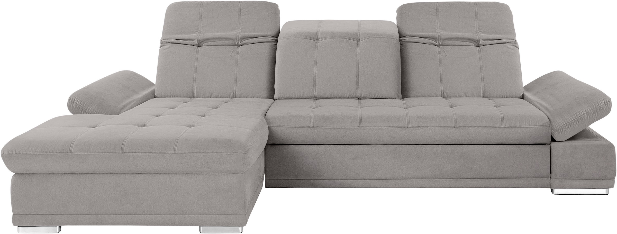 COTTA Ecksofa »Holiday L-Form mit Sitztiefen-, Armteil- und Kopfteilverstellung« wahlweise mit Bettfunktion & Bettkasten