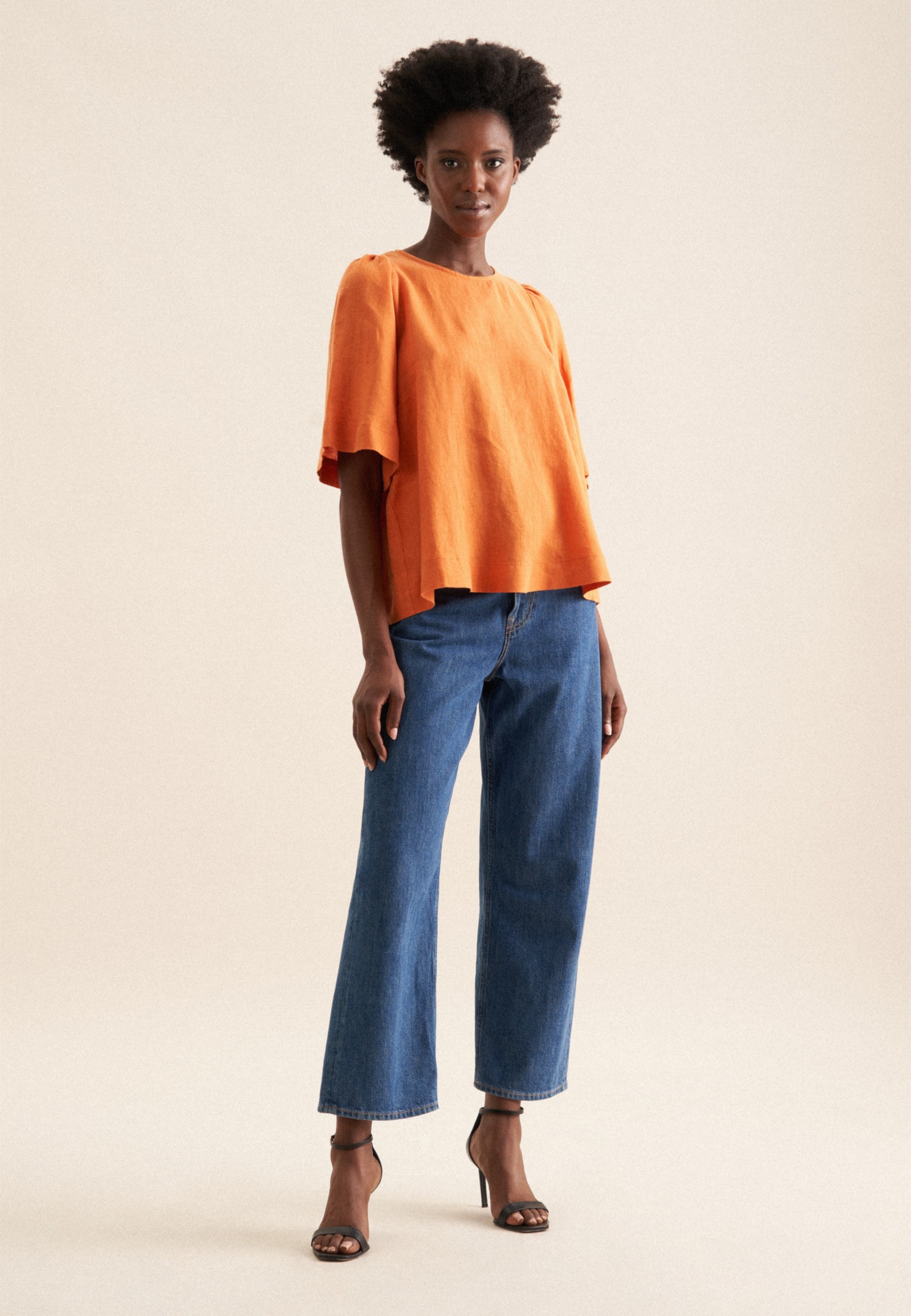 seidensticker Shirtbluse »Schwarze Rose« Kurzarm Rundhals Uni