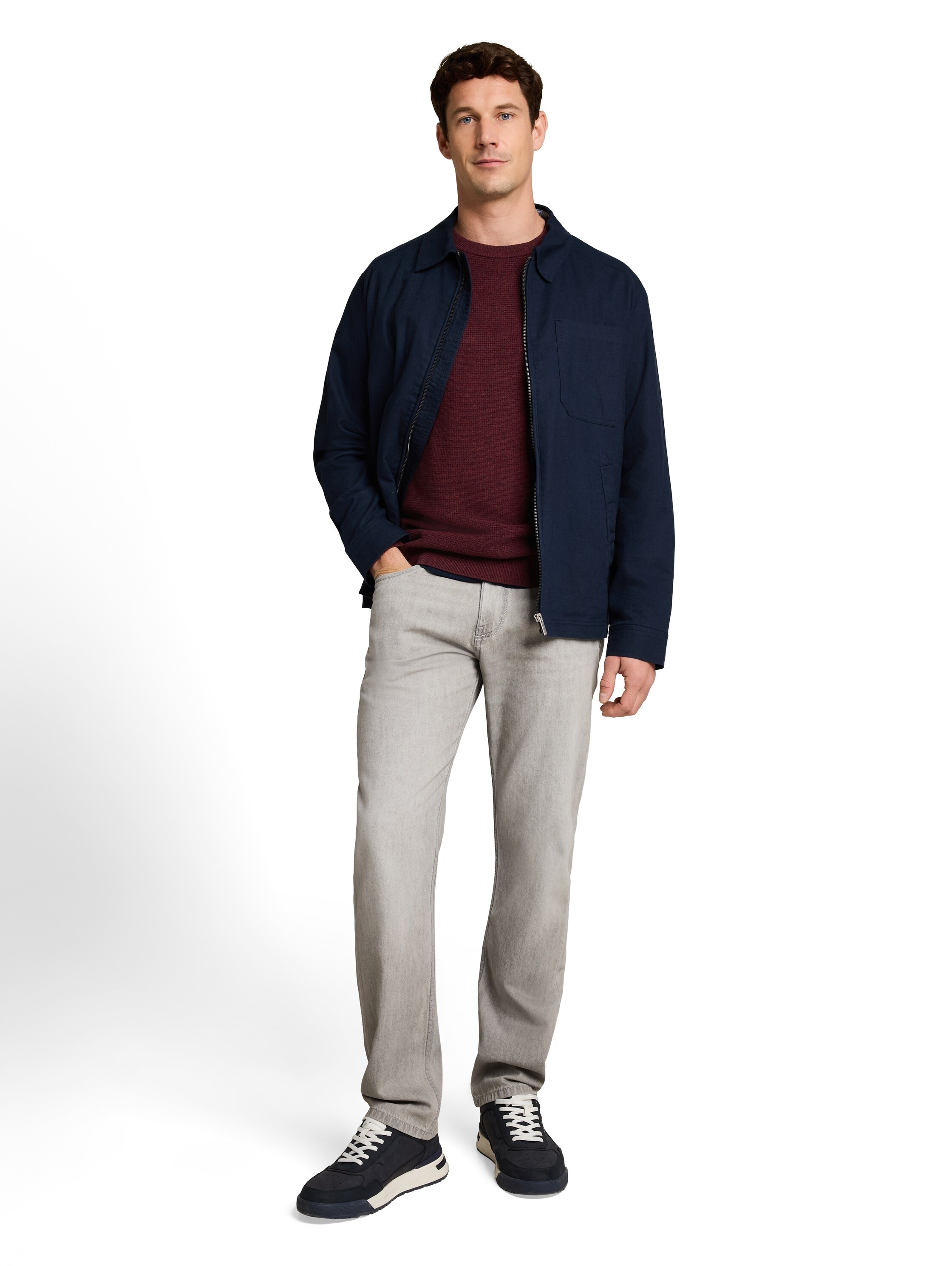 TOM TAILOR Pull en tricot En coton doux - col rond