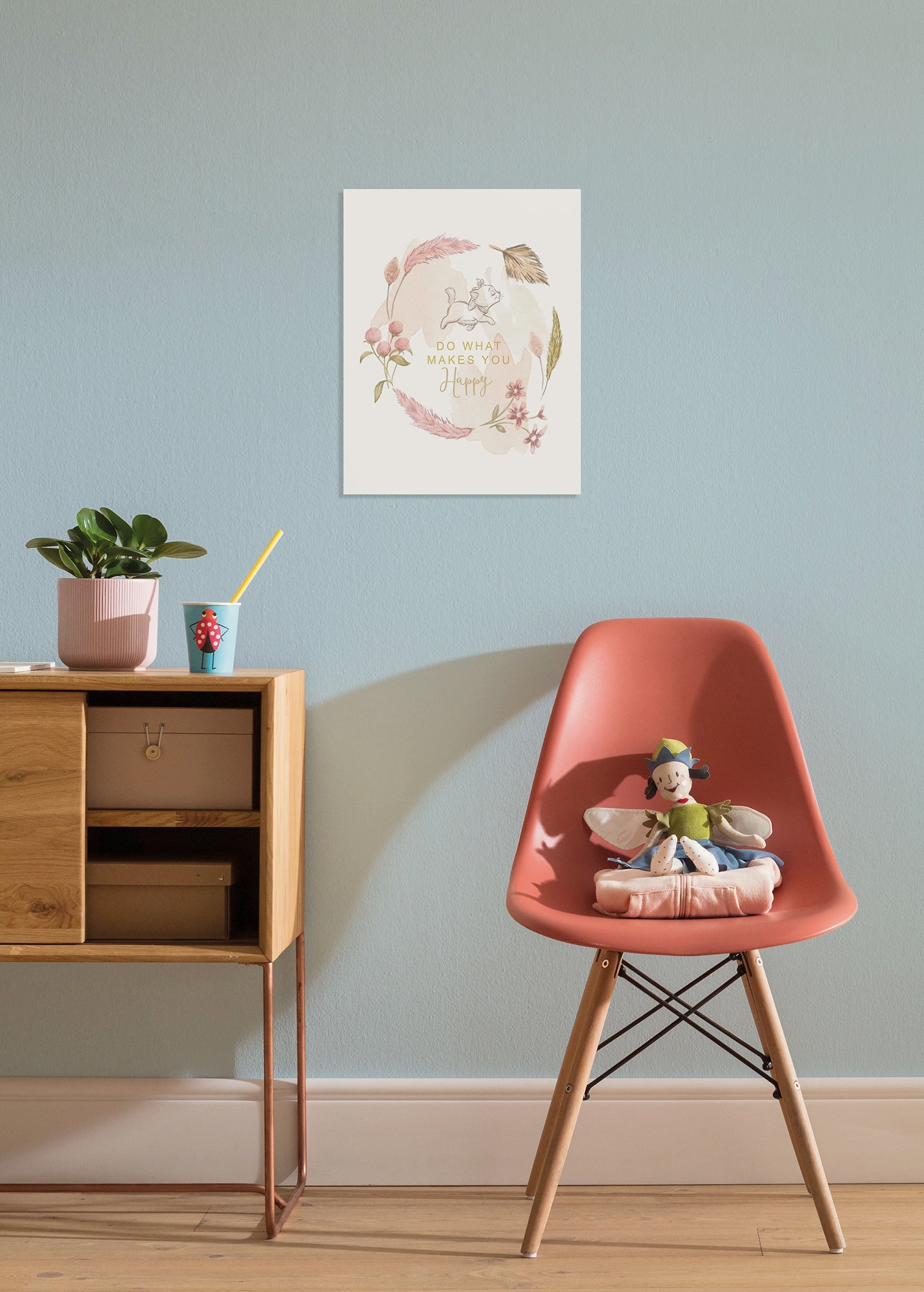 Image of Komar Leinwandbild "Disney Aristocats Do What Makes You Happy" Disney 1 Stk. tlg. 30 x 40 cm (Breite x Höhe) - Kinderzimmer, Dekoration