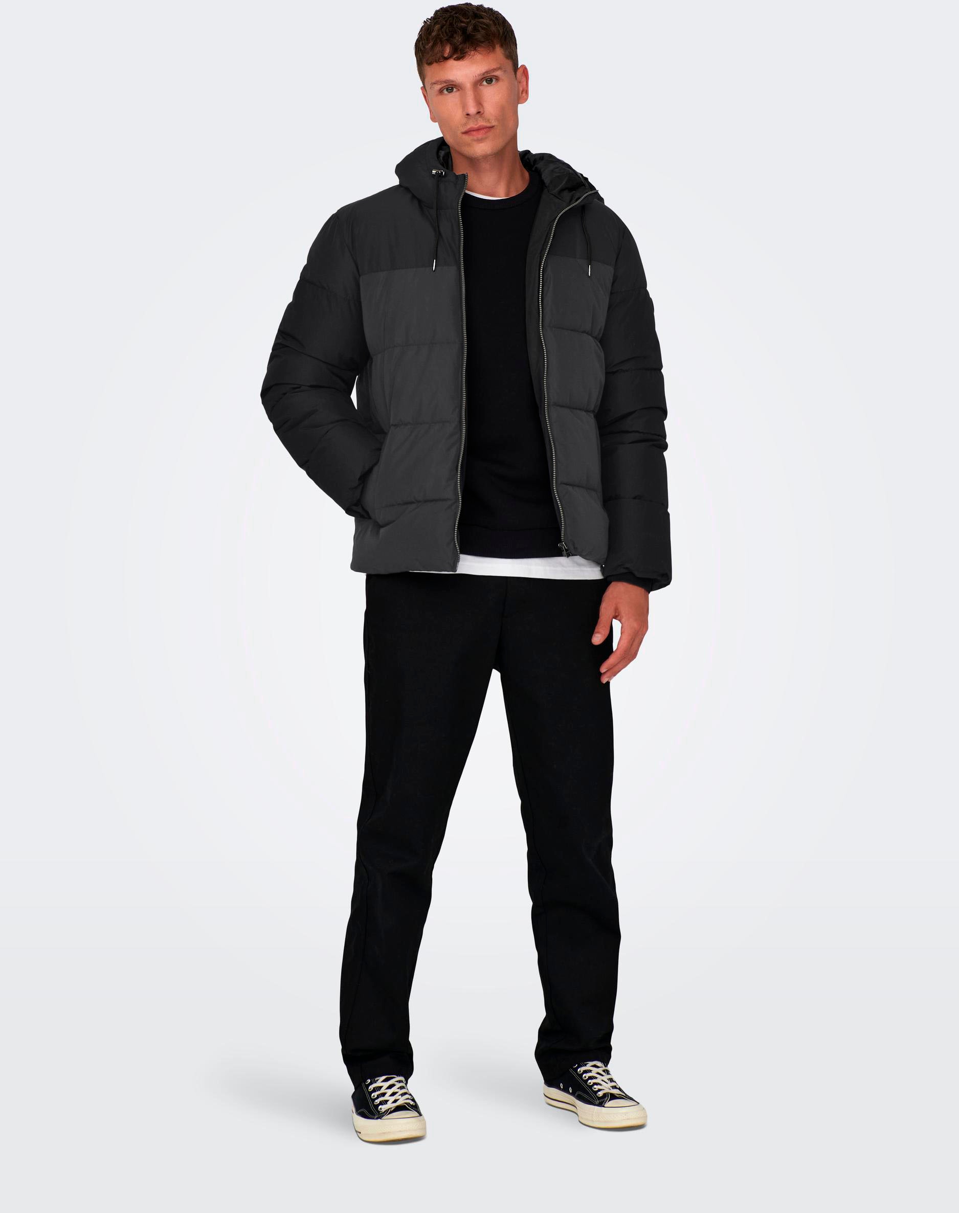 ONLY & SONS Veste matelassée »ONSMARLON LIFE HOOD PUFFER JACKET OTW VD« mit Kapuze