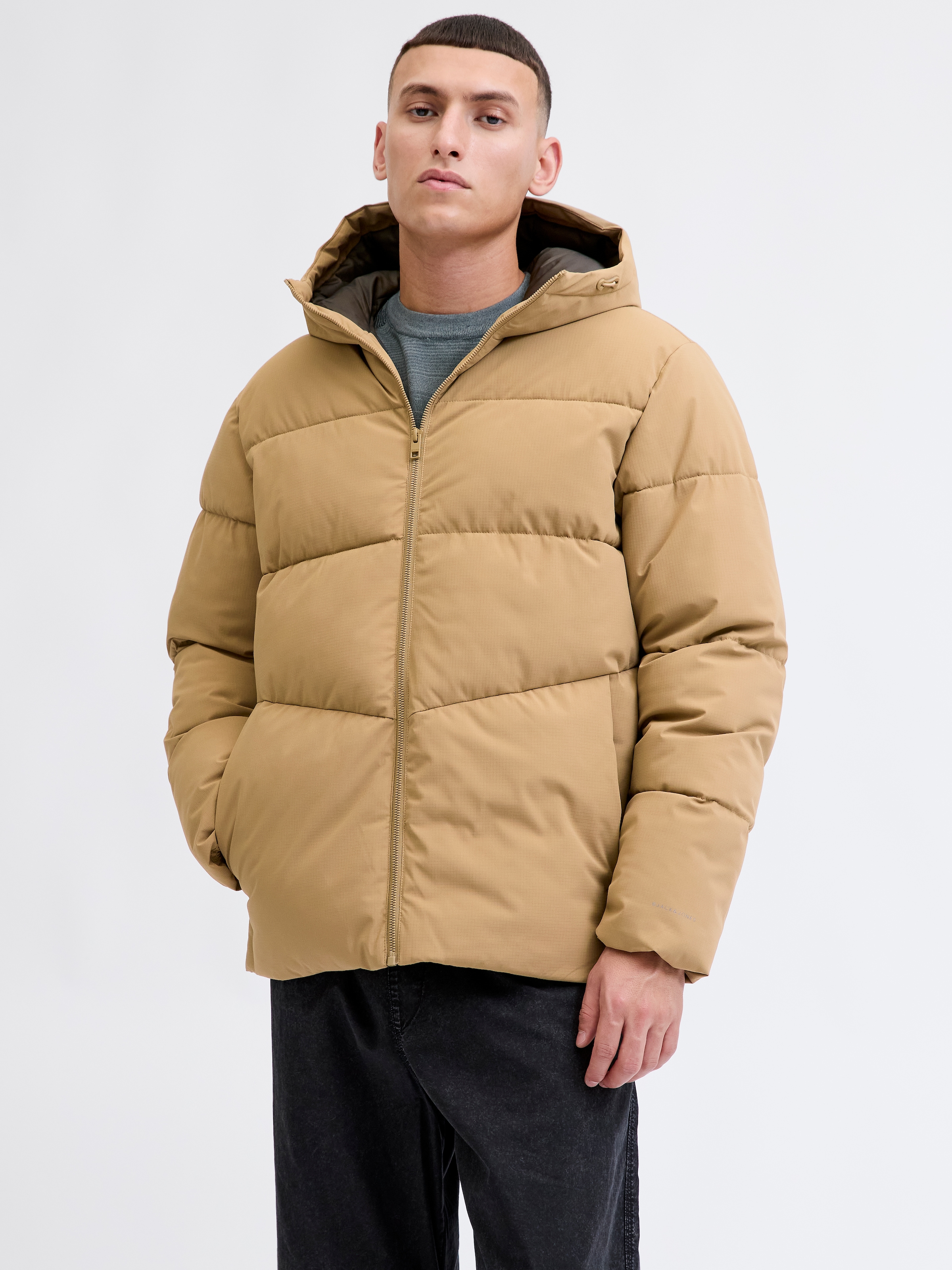 Image of Jack & Jones Steppjacke "JJGLOBAL PUFFER JACKET" mit Kapuze