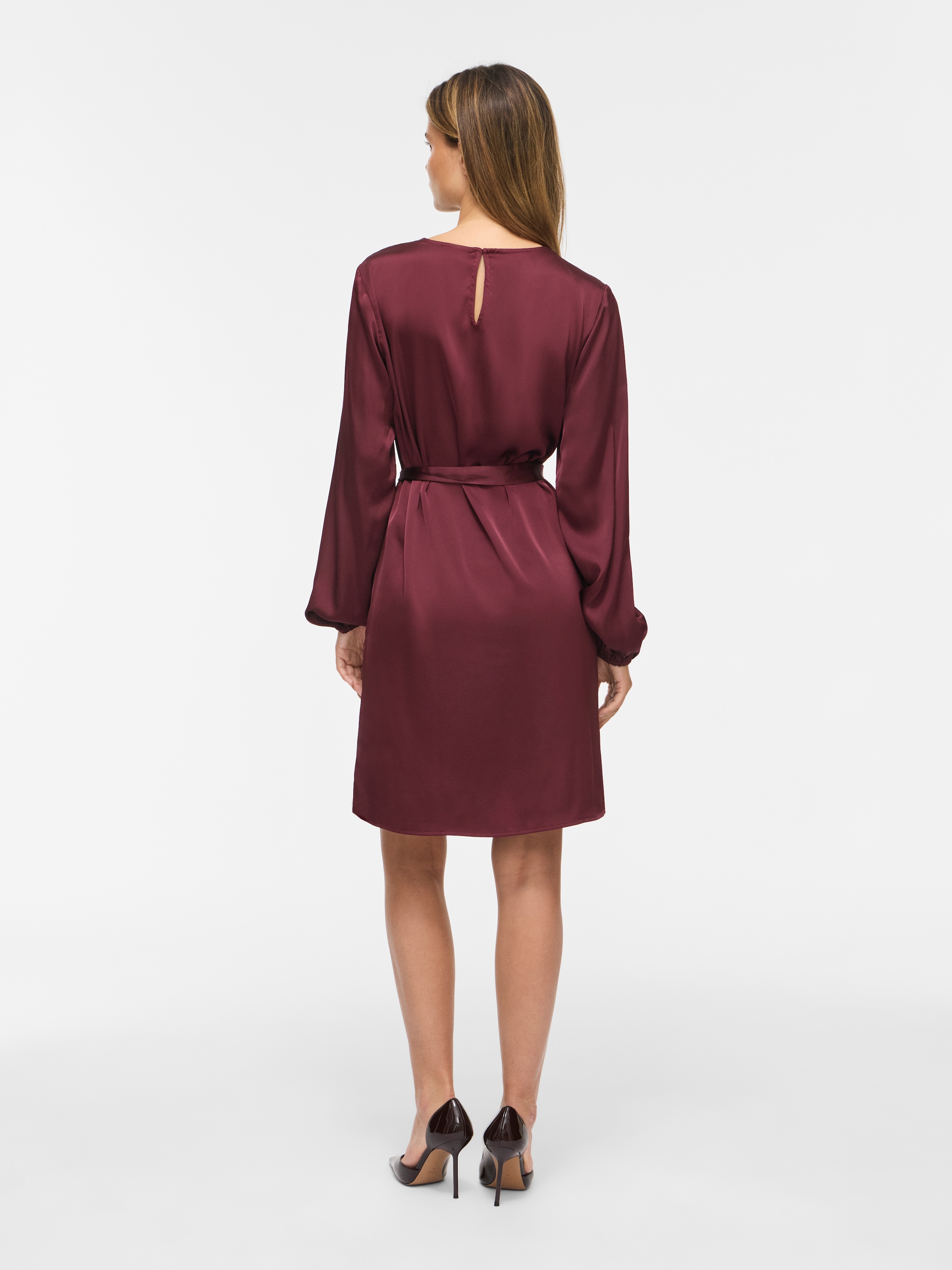 Vila Mini-robe »VIENNA RAVENNA L/S O-NECK DRESS - NOOS« fibre synthétique
