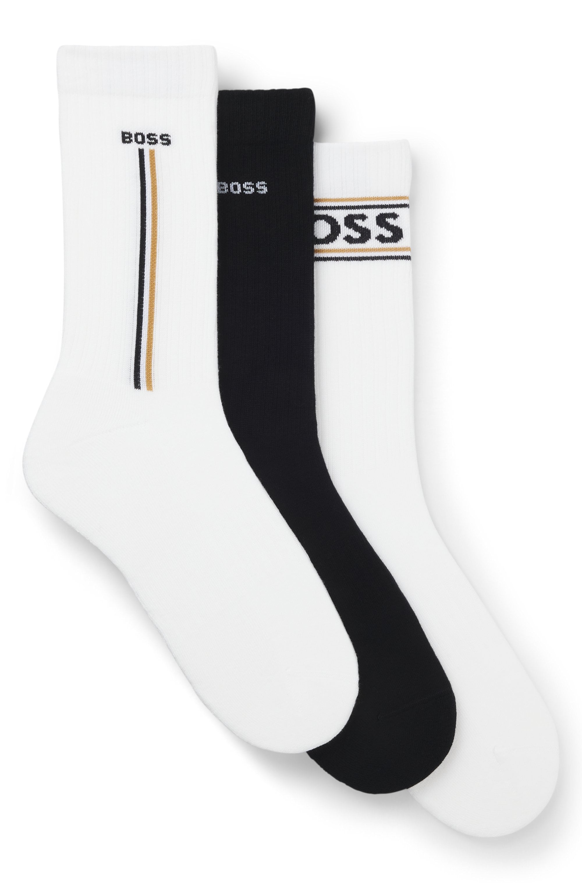 BOSS Socken »Giftset Iconic« 3 Paar tlg. Neuheit, in Geschenk-Box, verstärkte Zehen- und Fersenpartie