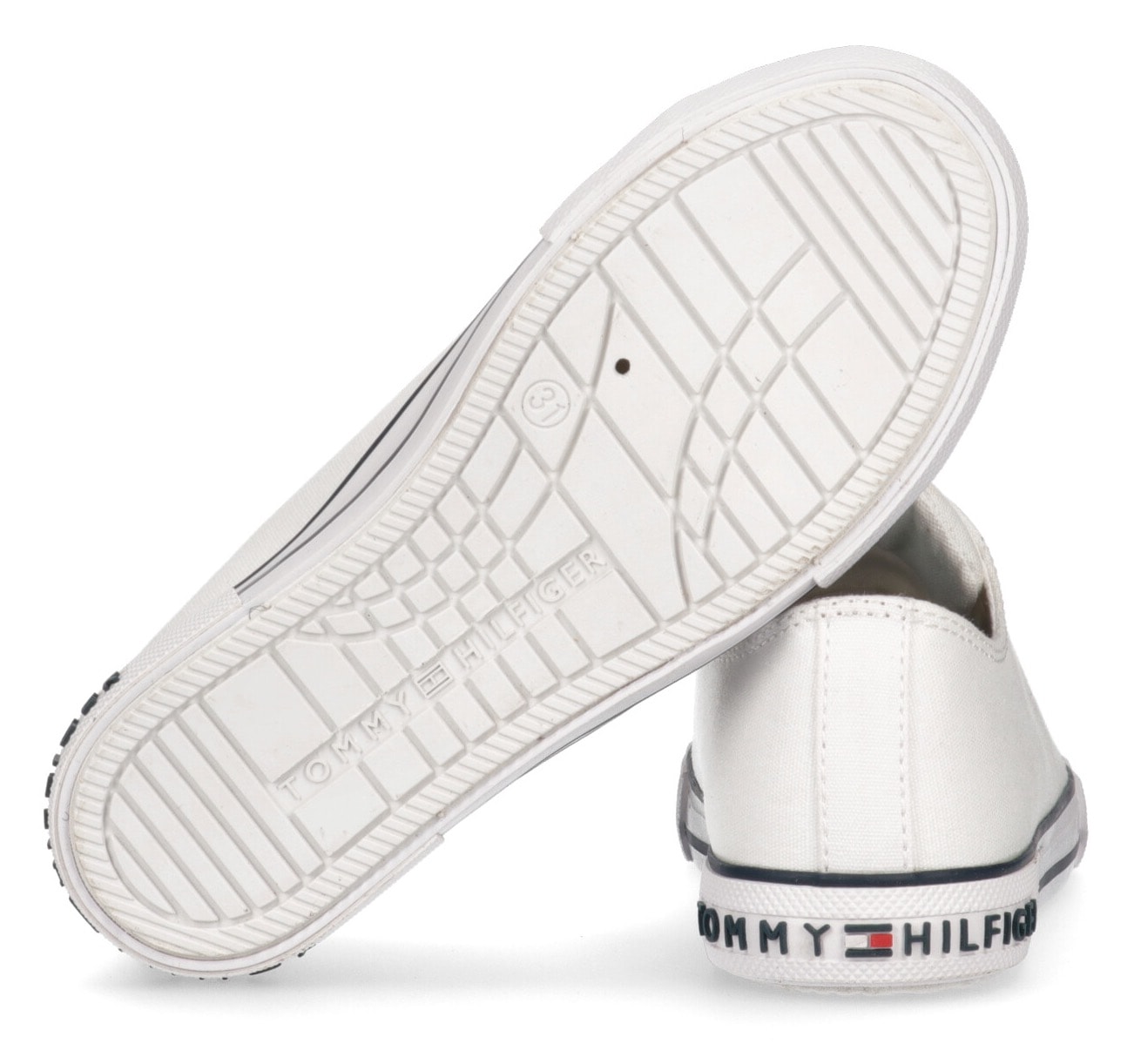 Tommy Hilfiger Sneaker »LOW CUT LACE-UP SNEAKER«, mit gestickter Logoflag, Freizeitschuh, Halbschuh, Schnürschuh