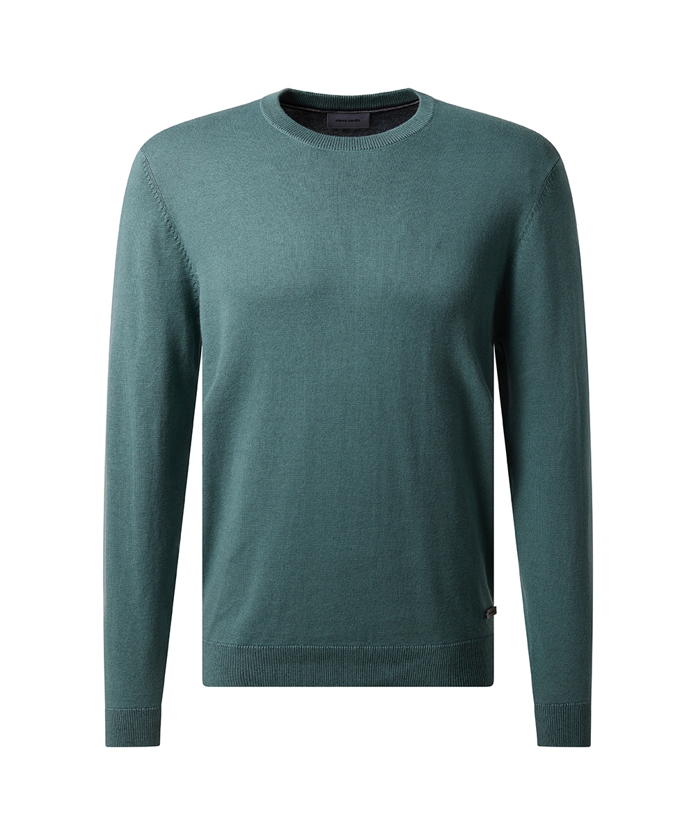 Image of Pierre Cardin Rundhalspullover "Strick RH" mit Rippbündchen