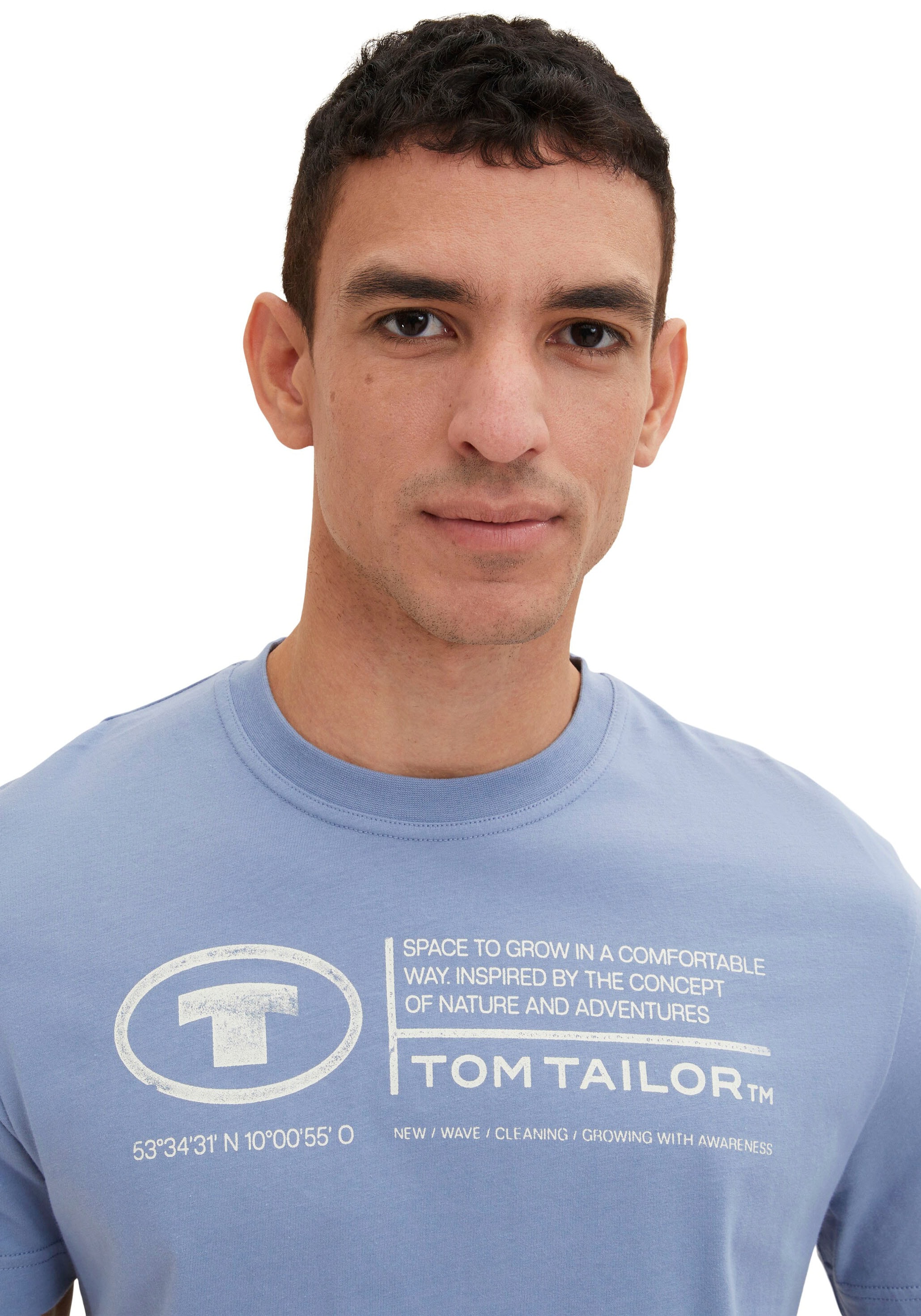 TOM TAILOR Print-Shirt »Tom Tailor Herren T-Shirt Frontprint«