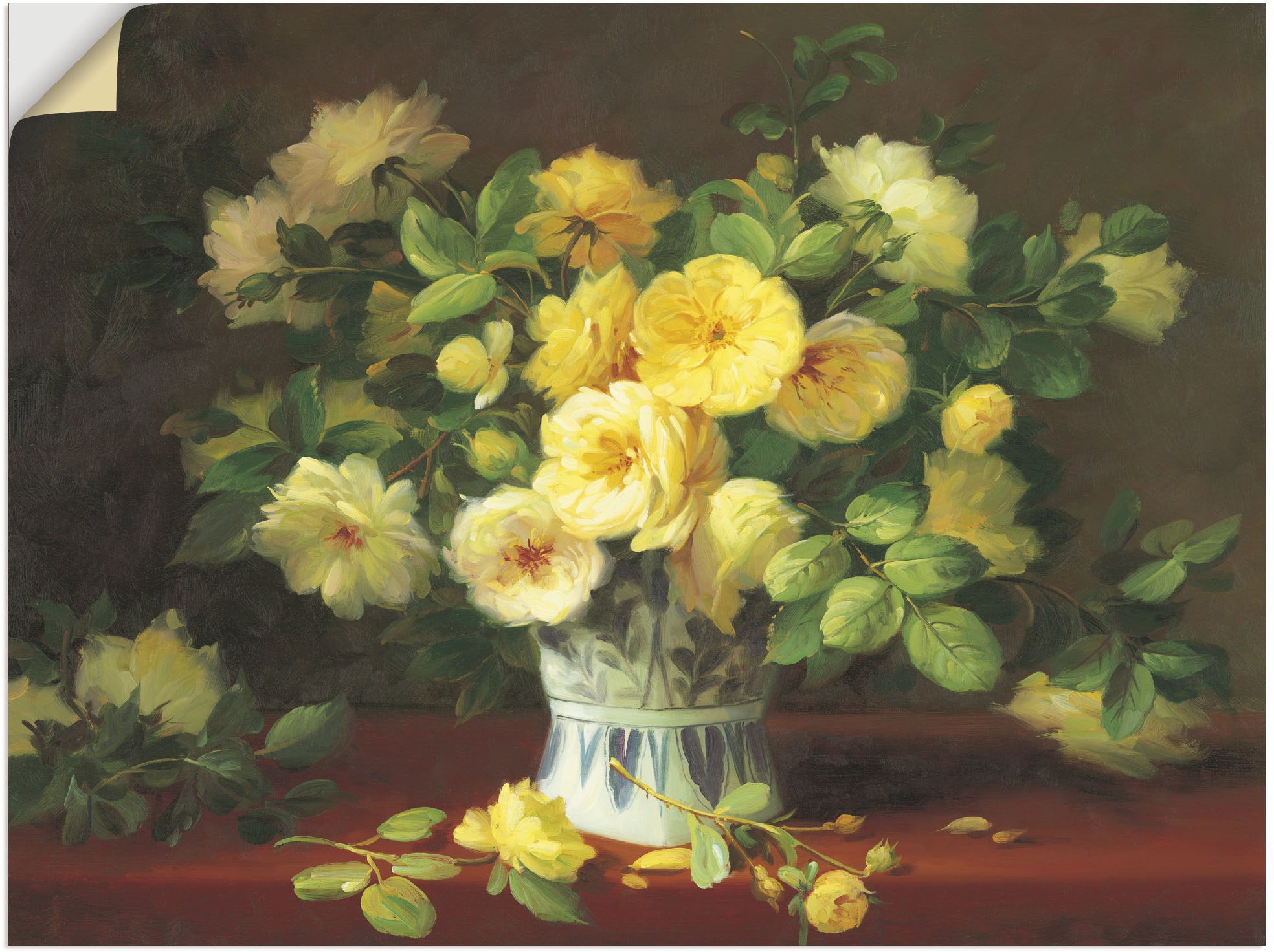 Image of Artland Wandbild »Blumen Komposition II«, Arrangements, (1 St.), in vielen Grössen & Produktarten - Alubild / Outdoorbild für den Aussenbereich, Leinwandbild, Poster, Wandaufkleber / Wandtattoo auch für Badezimmer geeignet bei Ackermann Versand Schweiz