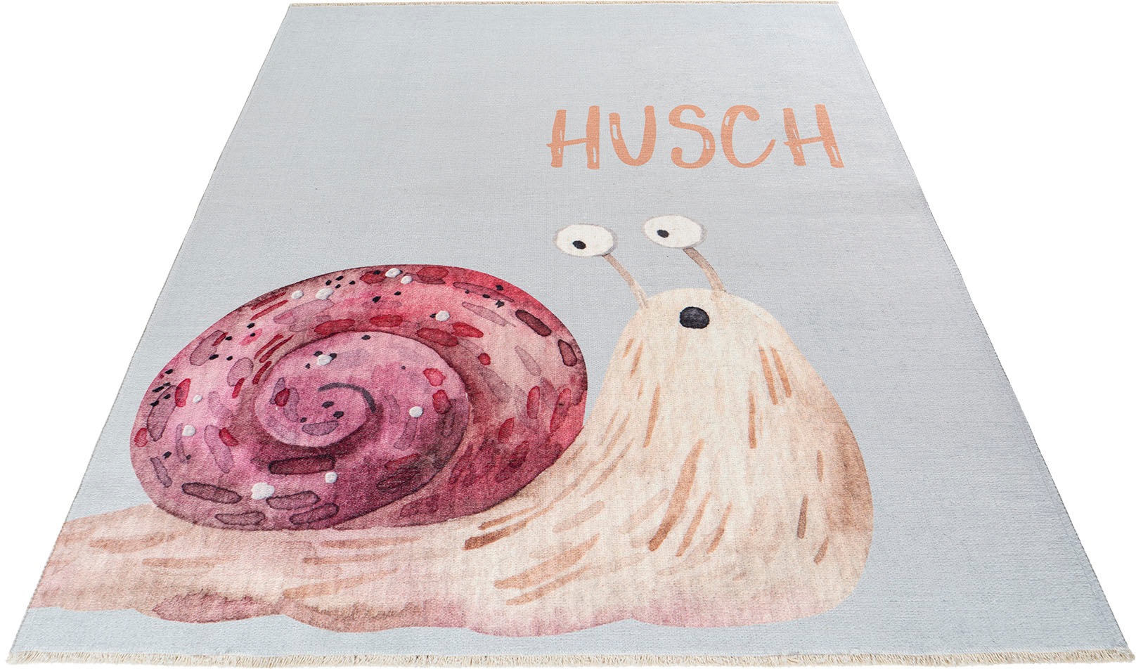 Image of Obsession Kinderteppich »My Greta 609«, rechteckig, 6 mm Höhe, Kurzflor, Motiv Schnecke, mit Fransen, Kinderzimmer bei Ackermann Versand Schweiz
