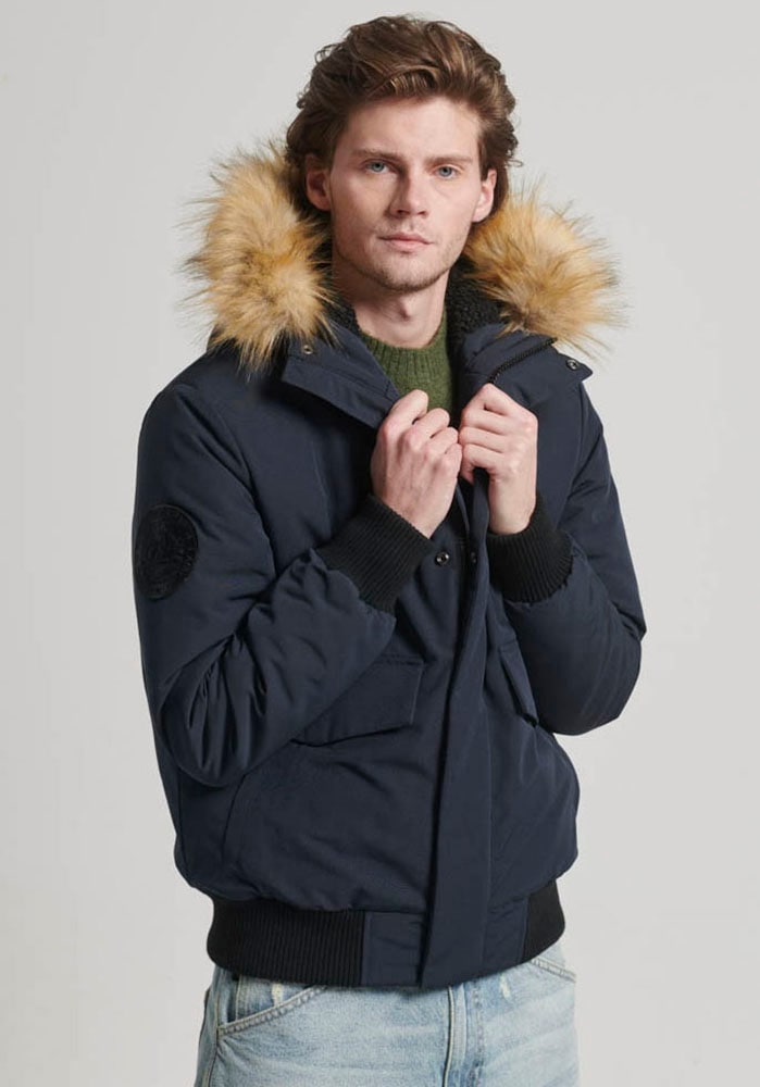 Steppjacke »EVEREST HOODED PUFFER BOMBER«, mit Kapuze