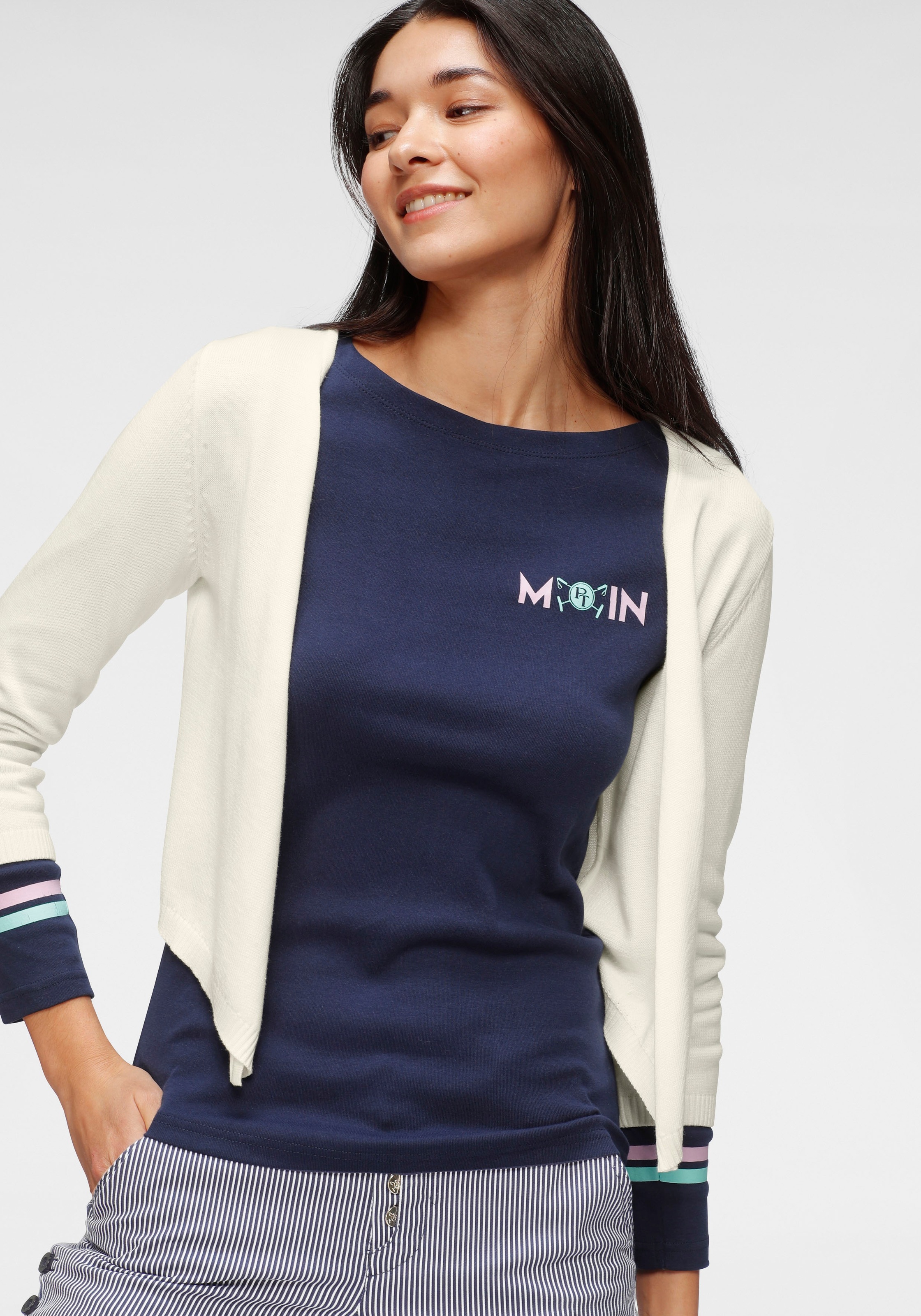 Image of TOM TAILOR Polo Team Bolero, mit locker fallendem, offenem Ausschnitt vorne bei Ackermann Versand Schweiz