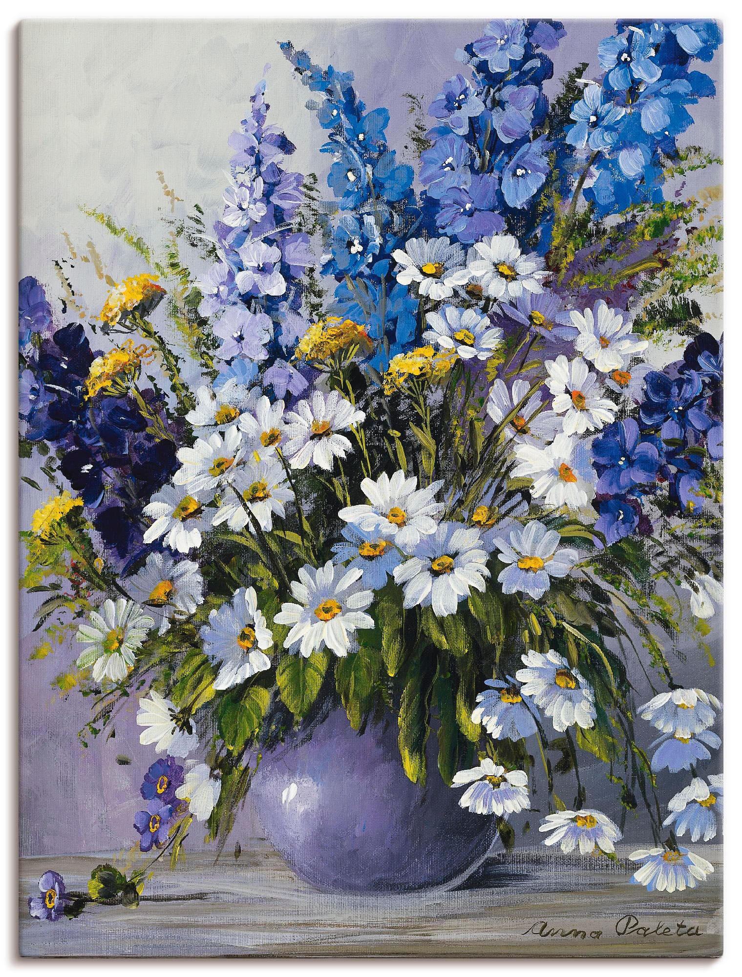 Image of Artland Wandbild "Rittersporn" Blumen 1 Stk. tlg. als Leinwandbild, Poster in verschied. Grössen