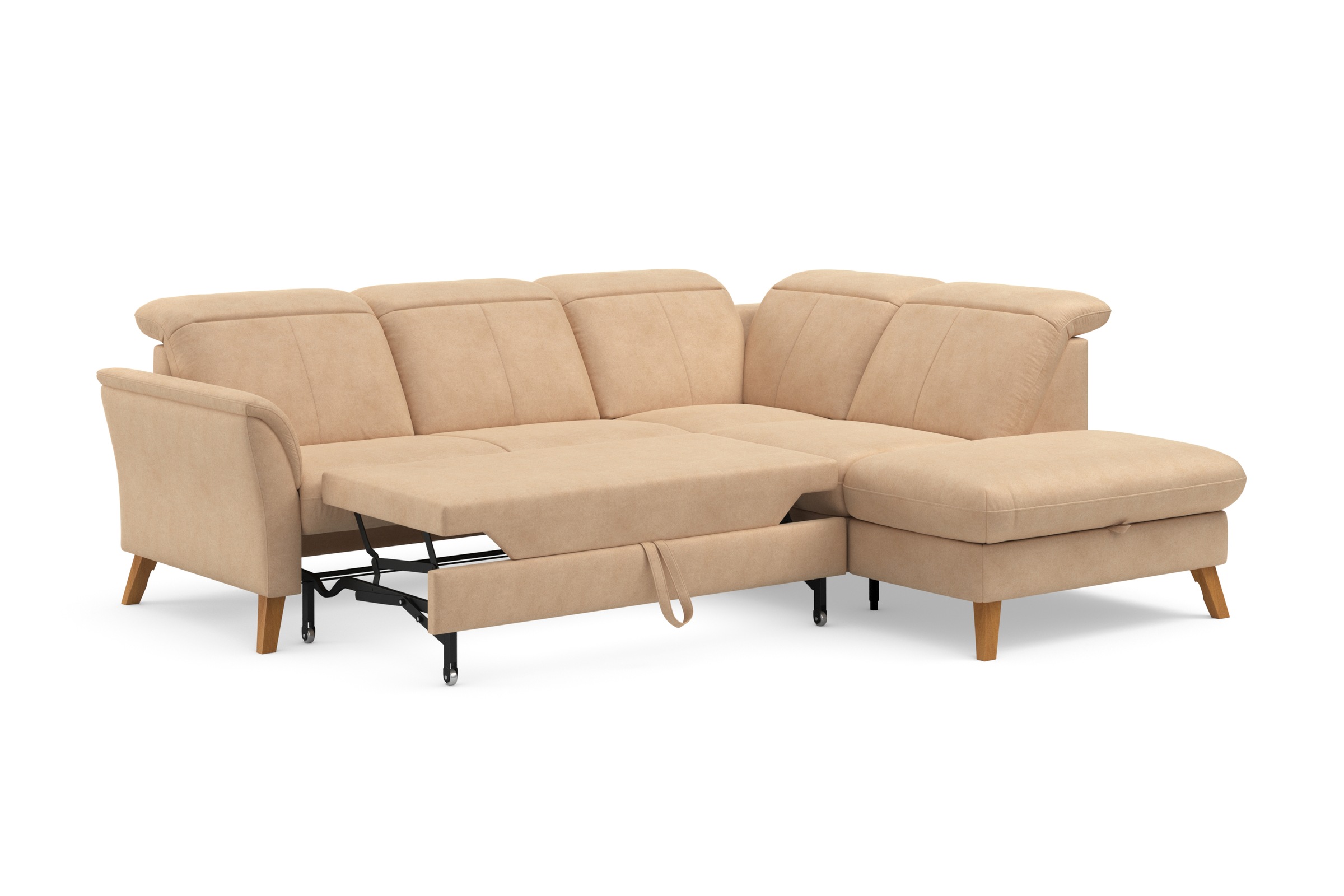 sit&more Ecksofa »Romero L-Form«, wahlweise mit oder ohne TV-Funktion, Bettfunktion, Bettkasten