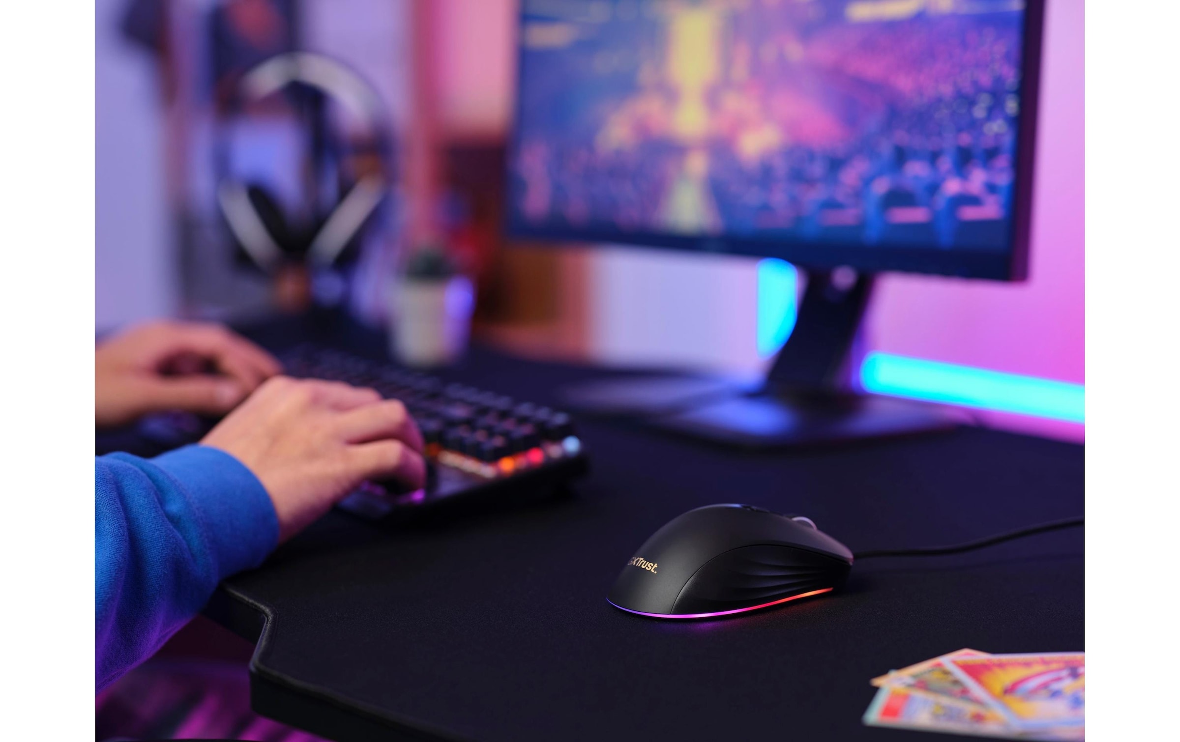 Trust Souris de jeu »GXT 924 YBAR+«