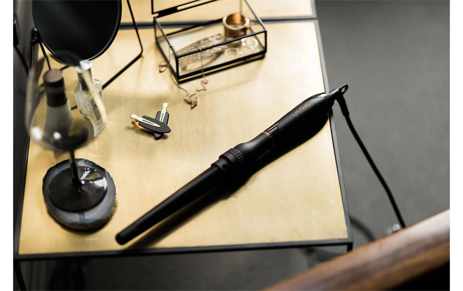   Fer à friser »varis Curling Iron System mit 4 Aufsätzen« Professionelles Styling-Set mit vier austauschbaren Aufsätzen