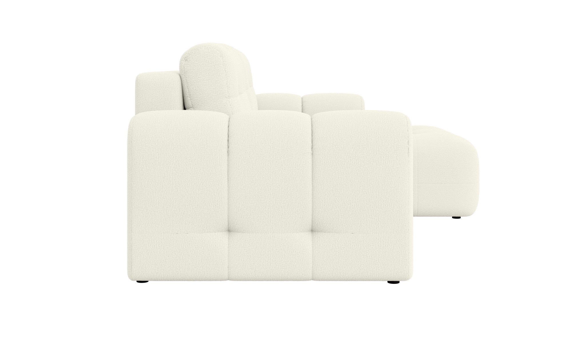 INOSIGN Ecksofa »Manilla, wahlweise mit Bettfunktion, B/T/H 265/170/91 cm« L-Form mit Recamiere rechts/links bestellbar, Wellenunterfederung